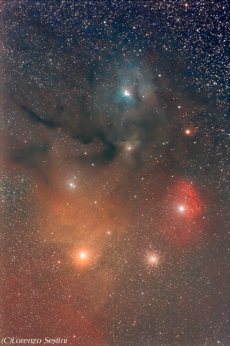 Rho Ophiuchi nebula complex