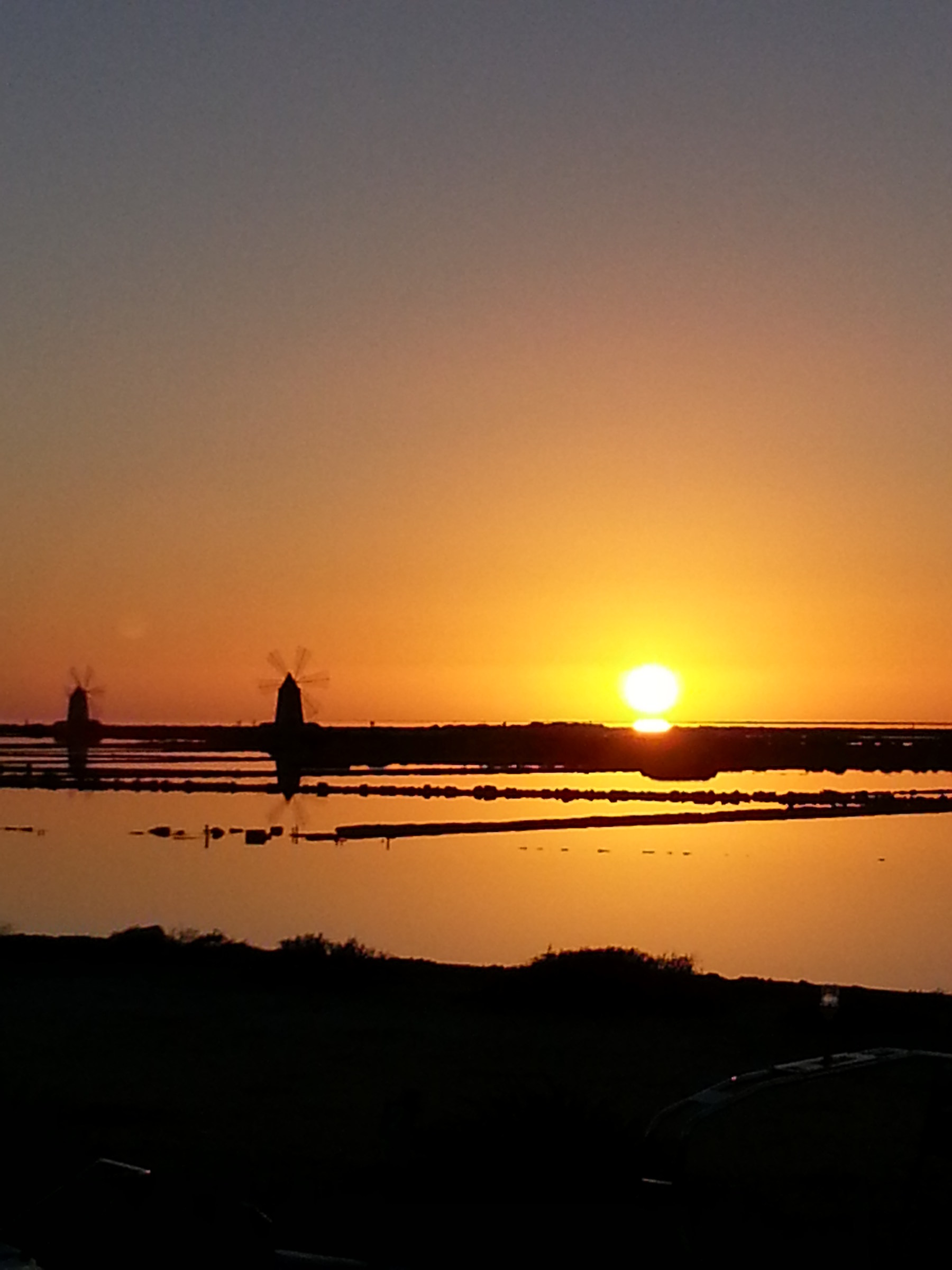 Sunset on the salt marshes