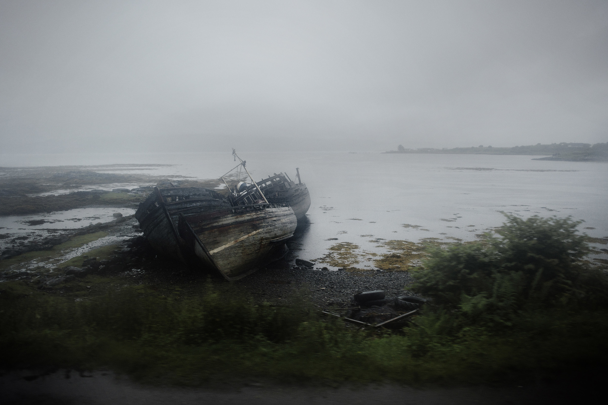 Abandoned boats in the Isle of Mull