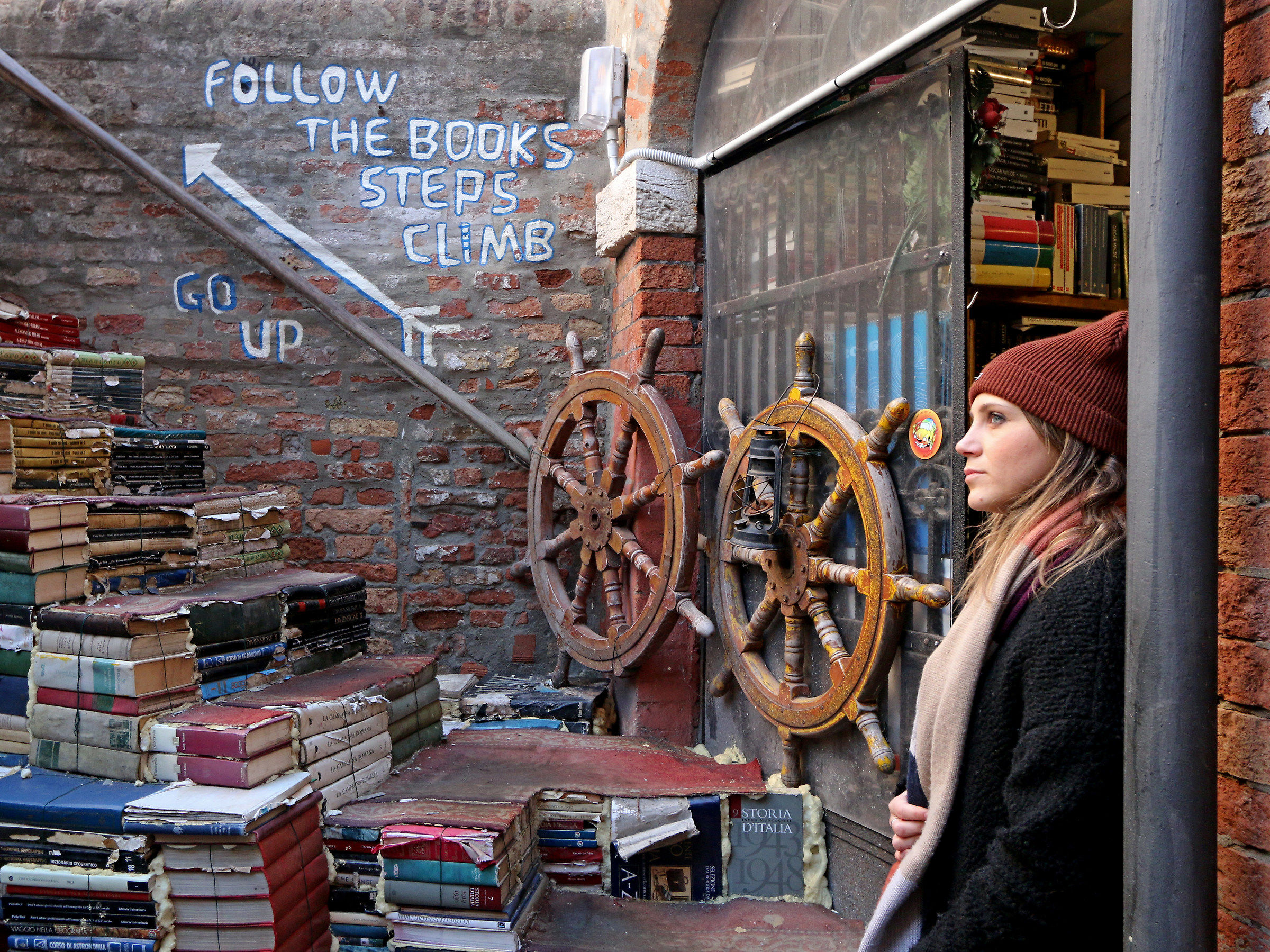 Follow the Books Steps Climb