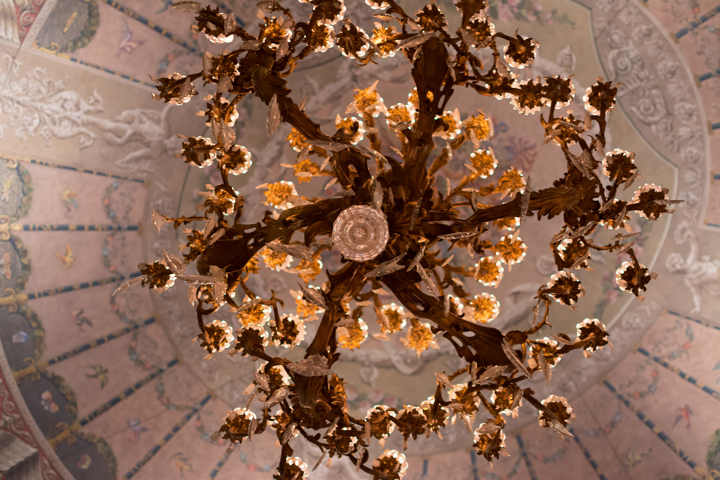 Portrait from the chandelier