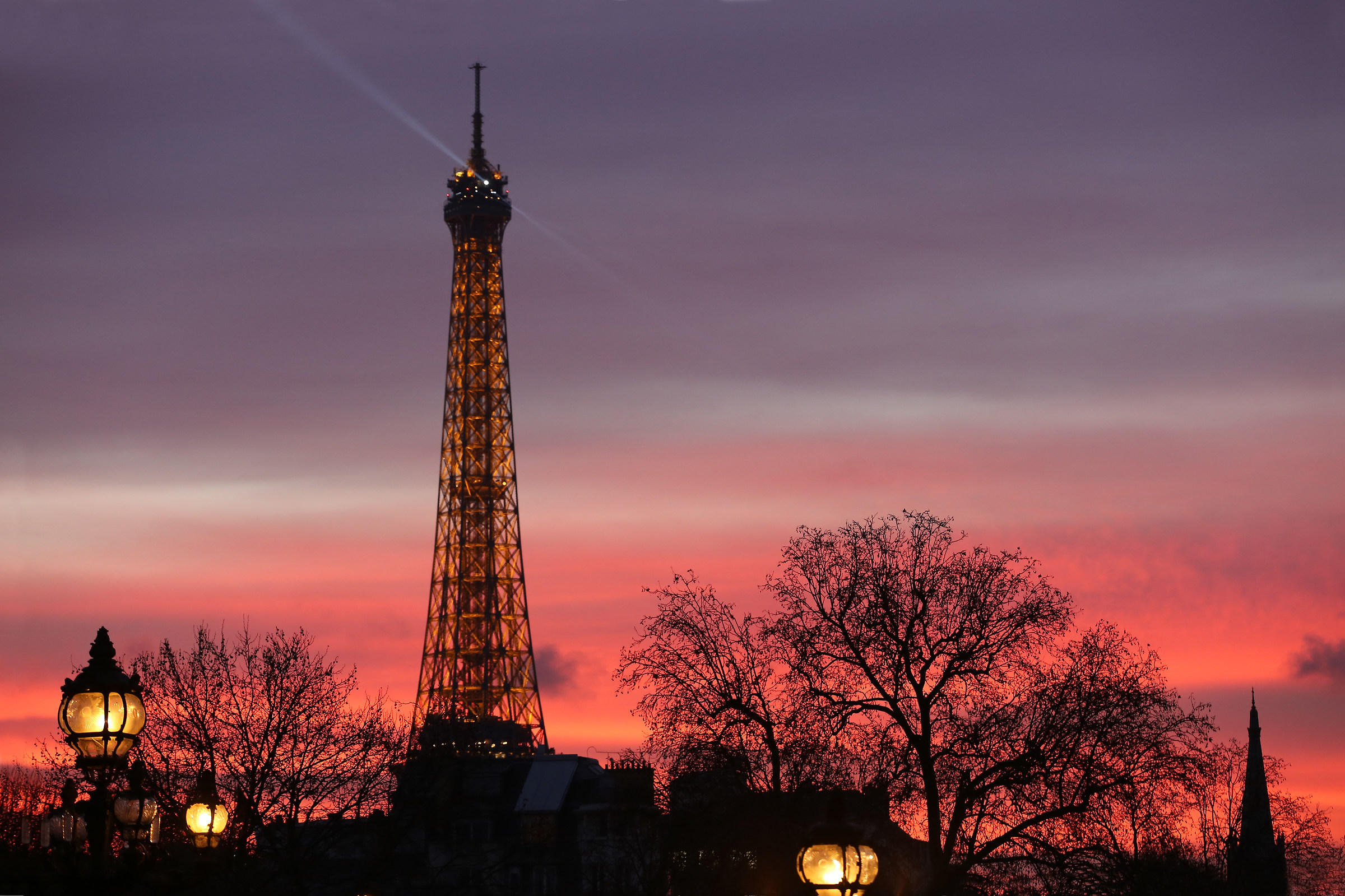Parigi: tramonto e torre Eiffel