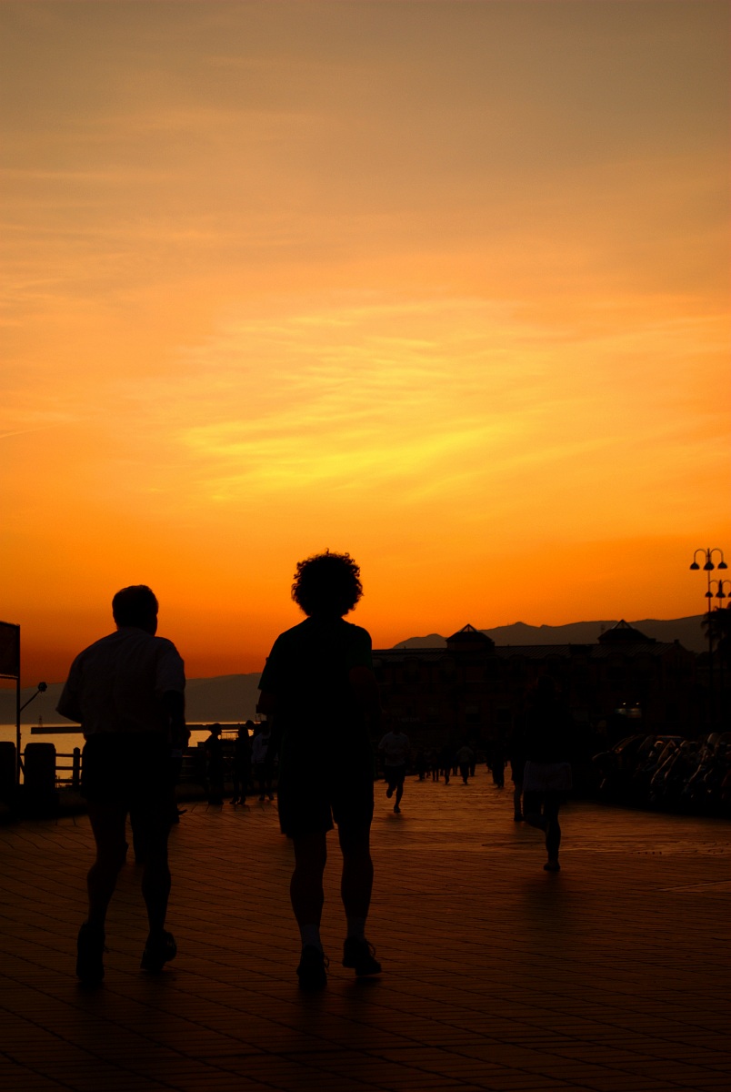 Running the lighthouse in the evening