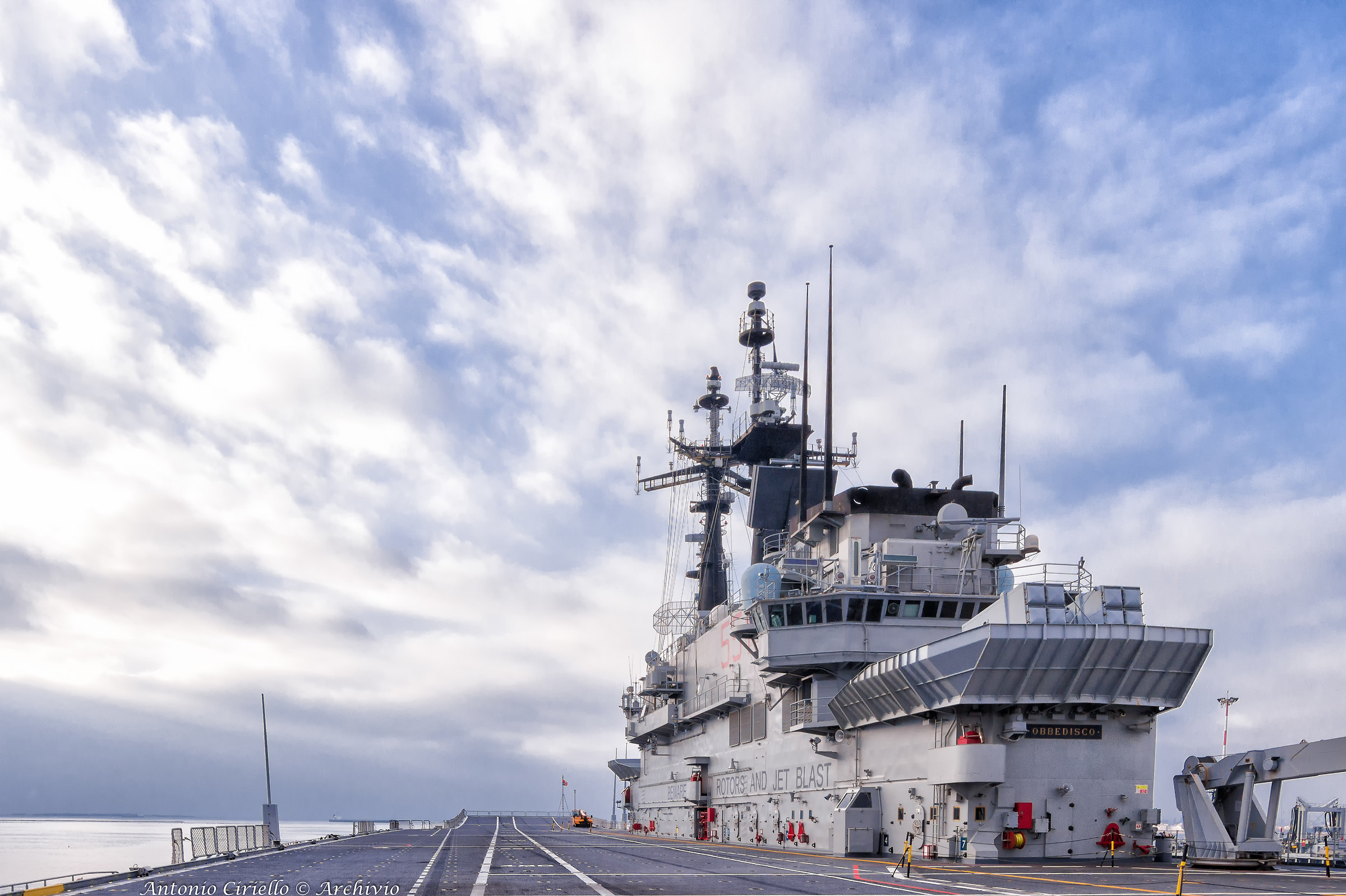 on the flight deck of Garibaldi