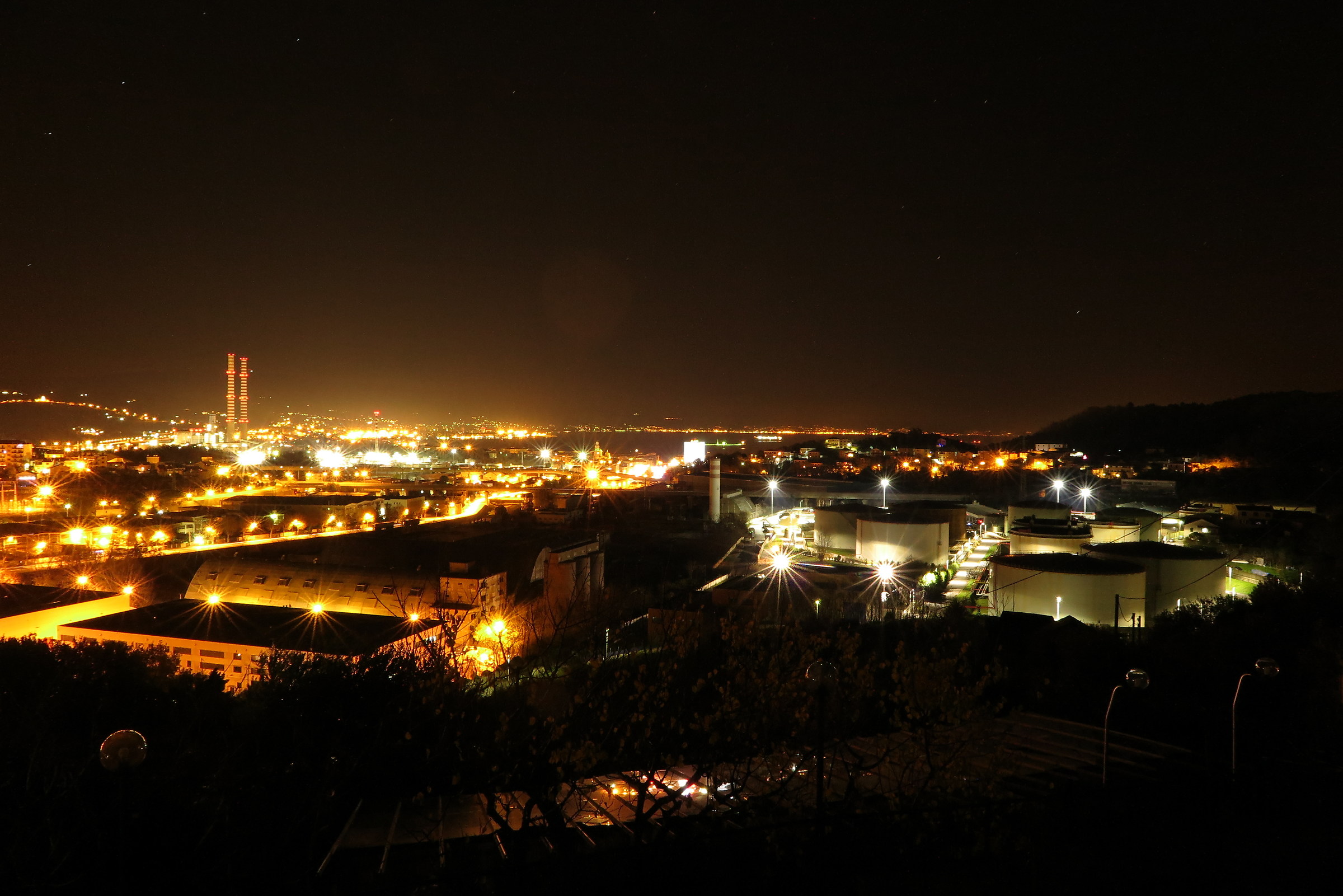 Vado Ligure at night