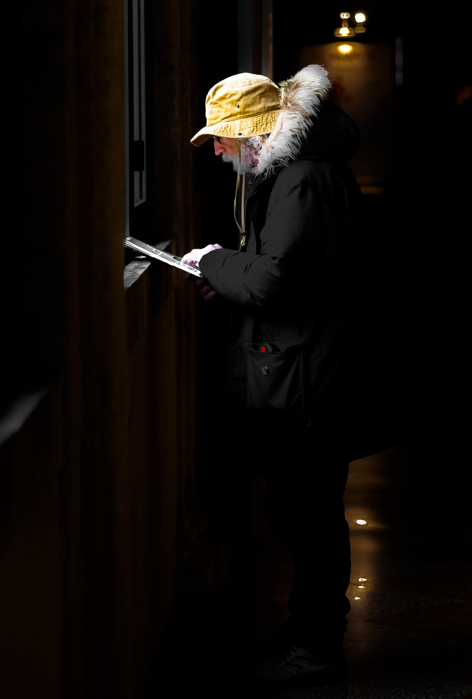 The player with the yellow hat ....