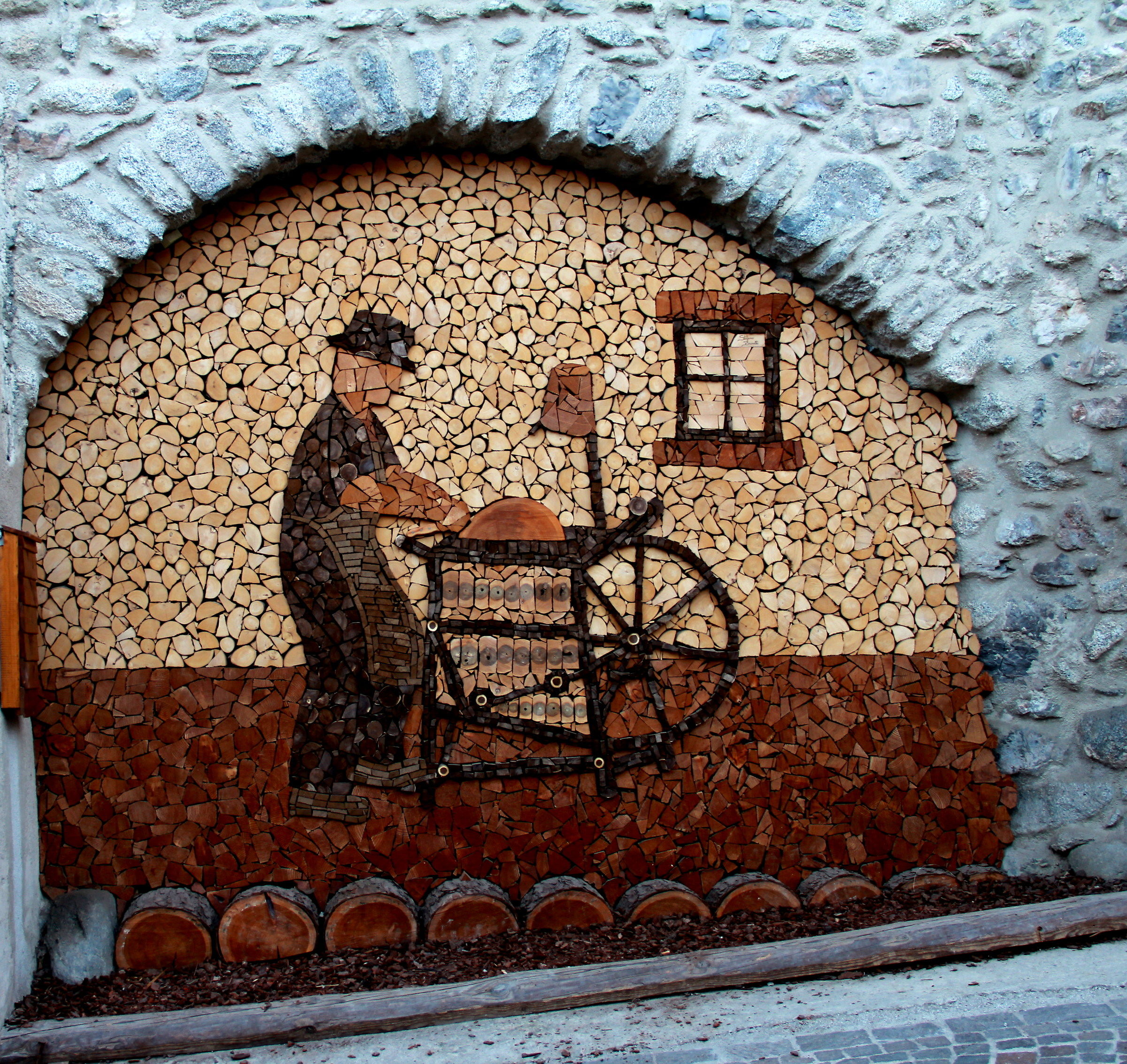 Mosaic in the village