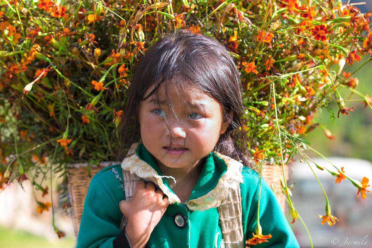 The little girl in Ha Giang