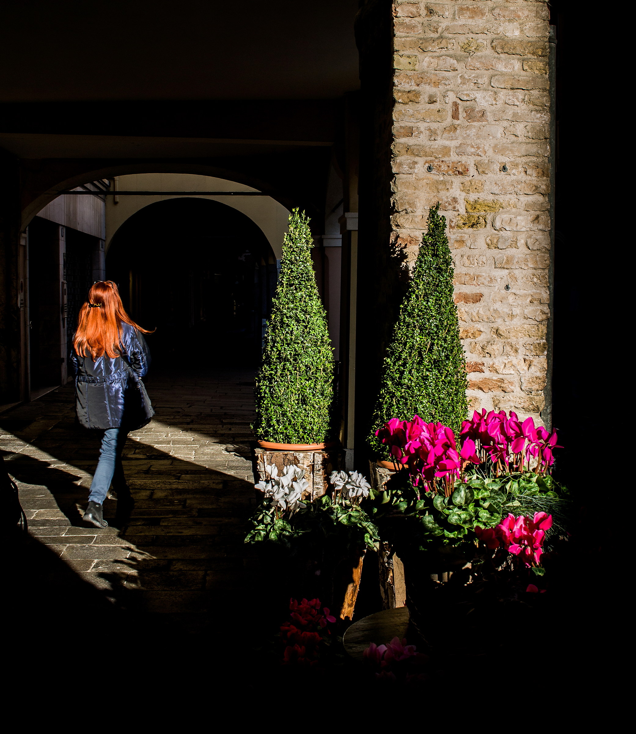 La donna dai capelli rossi.