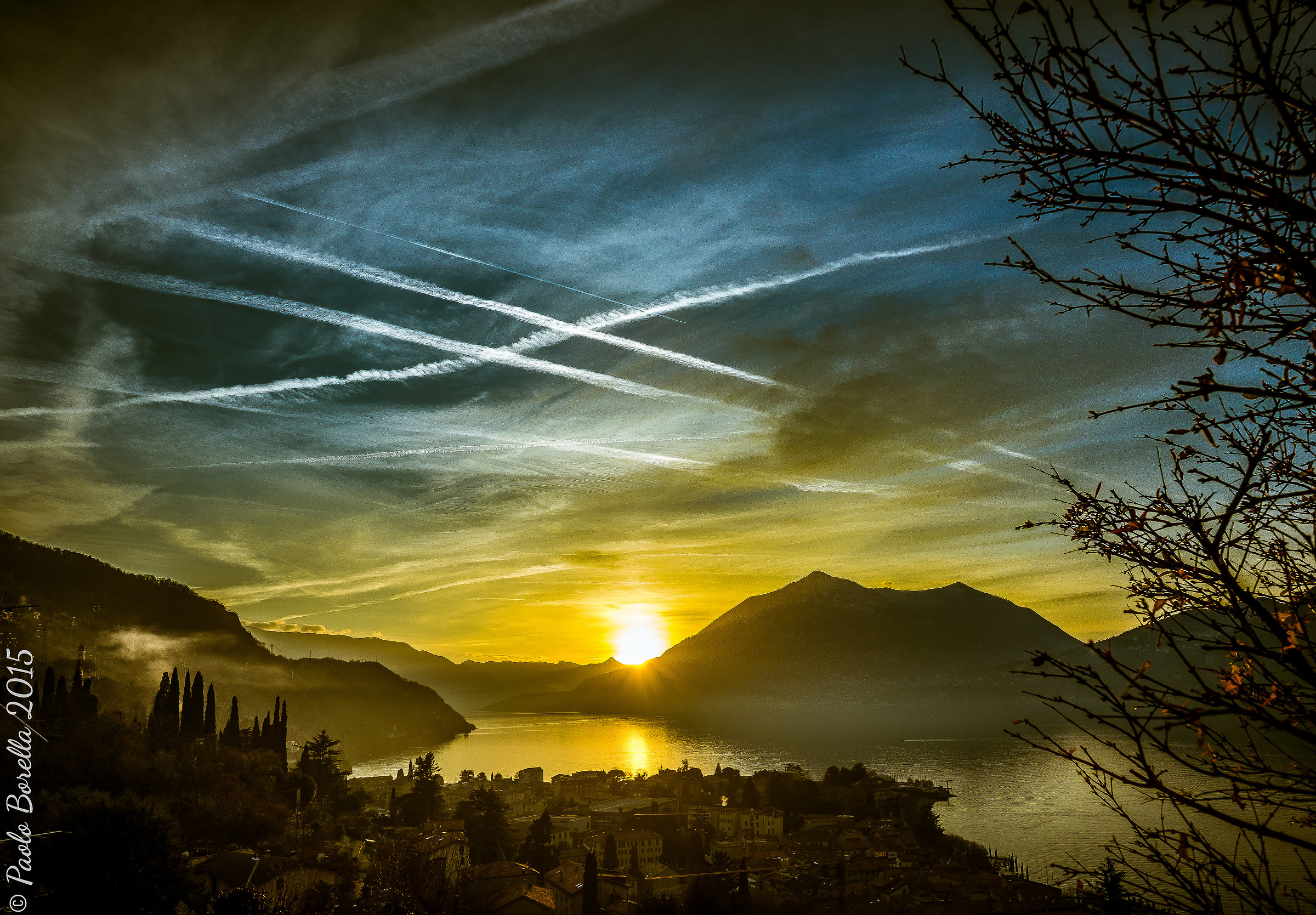 Sunset Lake Como