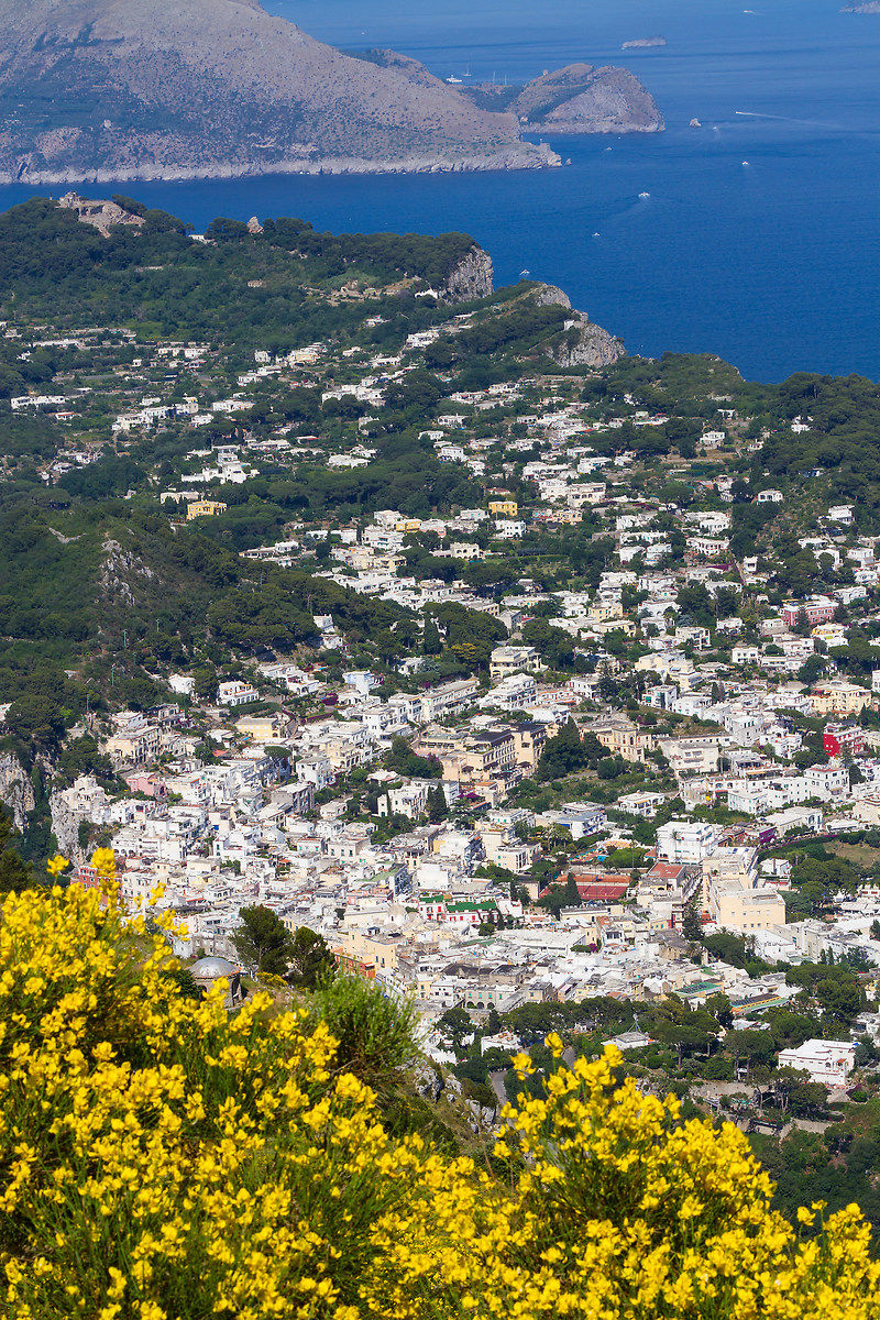 Capri vista dal Monte Solaro