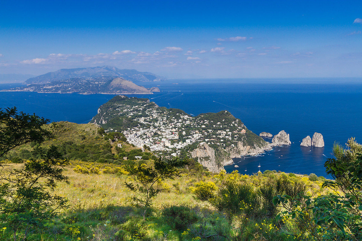 Vista su Capri