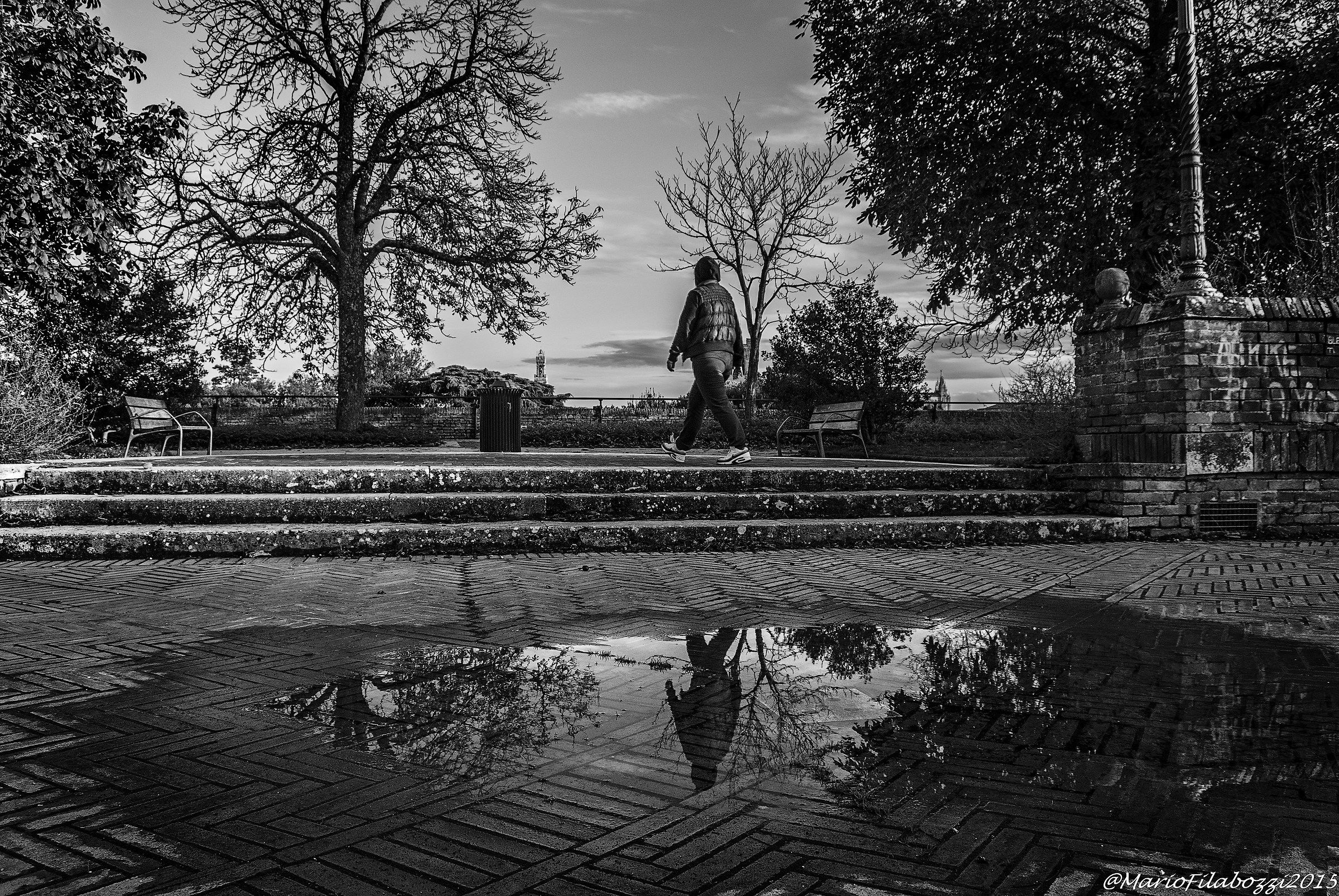 Vado al parco a riflettere