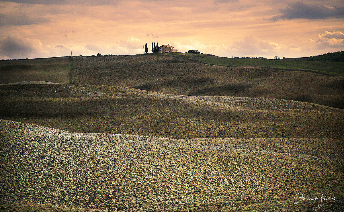 Sunset in Val d'Orcia