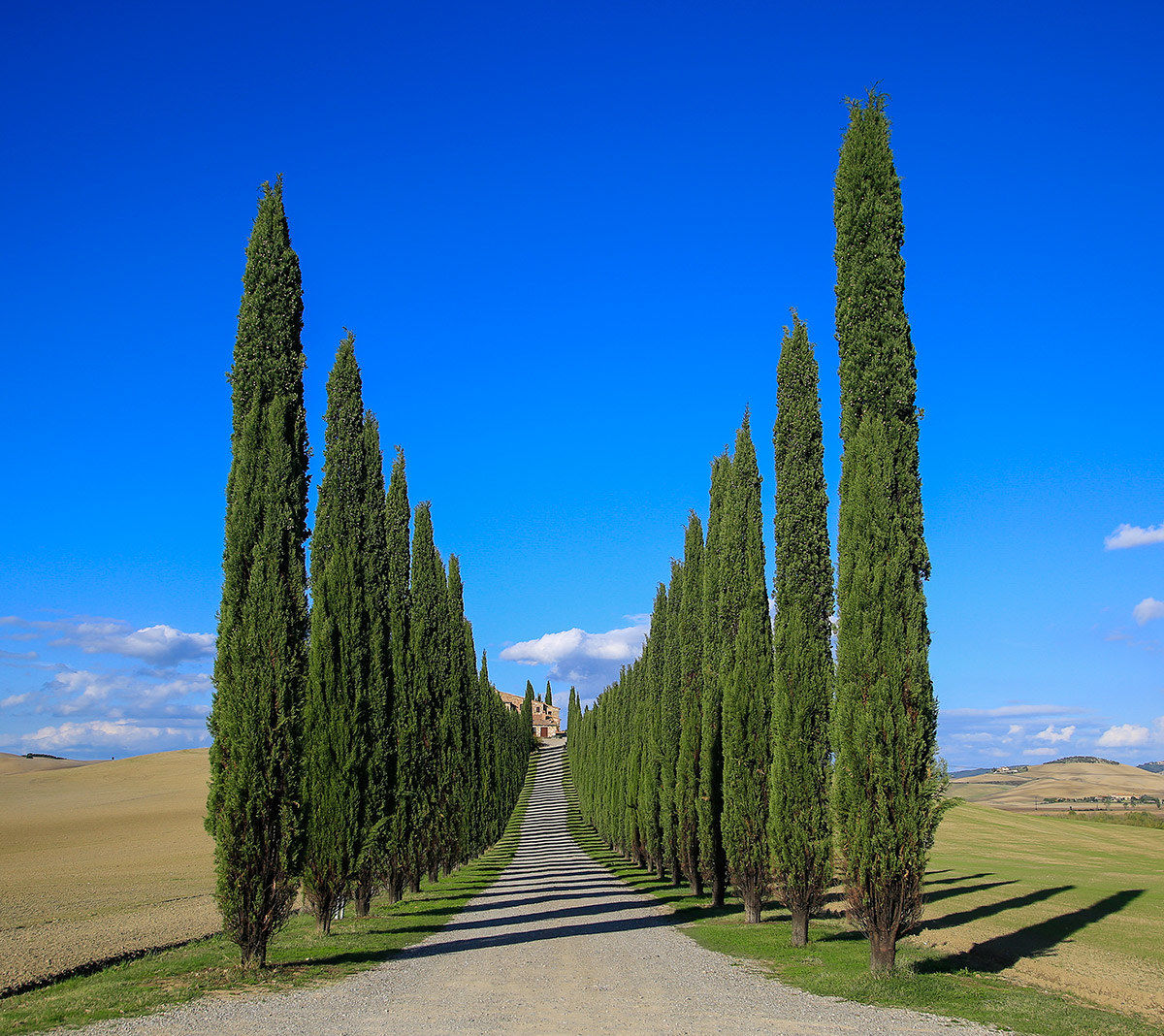 Steps shadow to climb to Poggio Covili