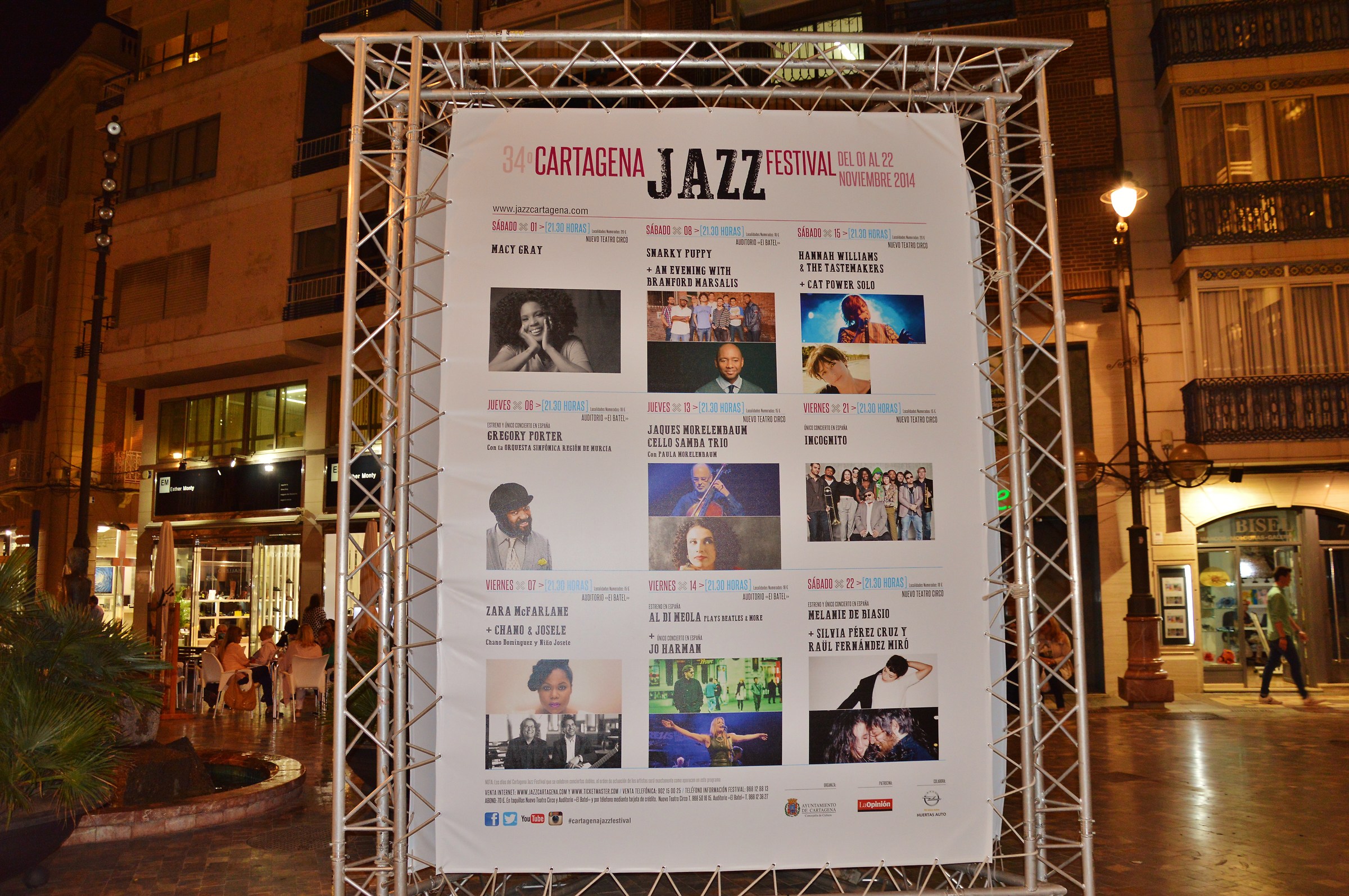 Evening walk in the pedestrian