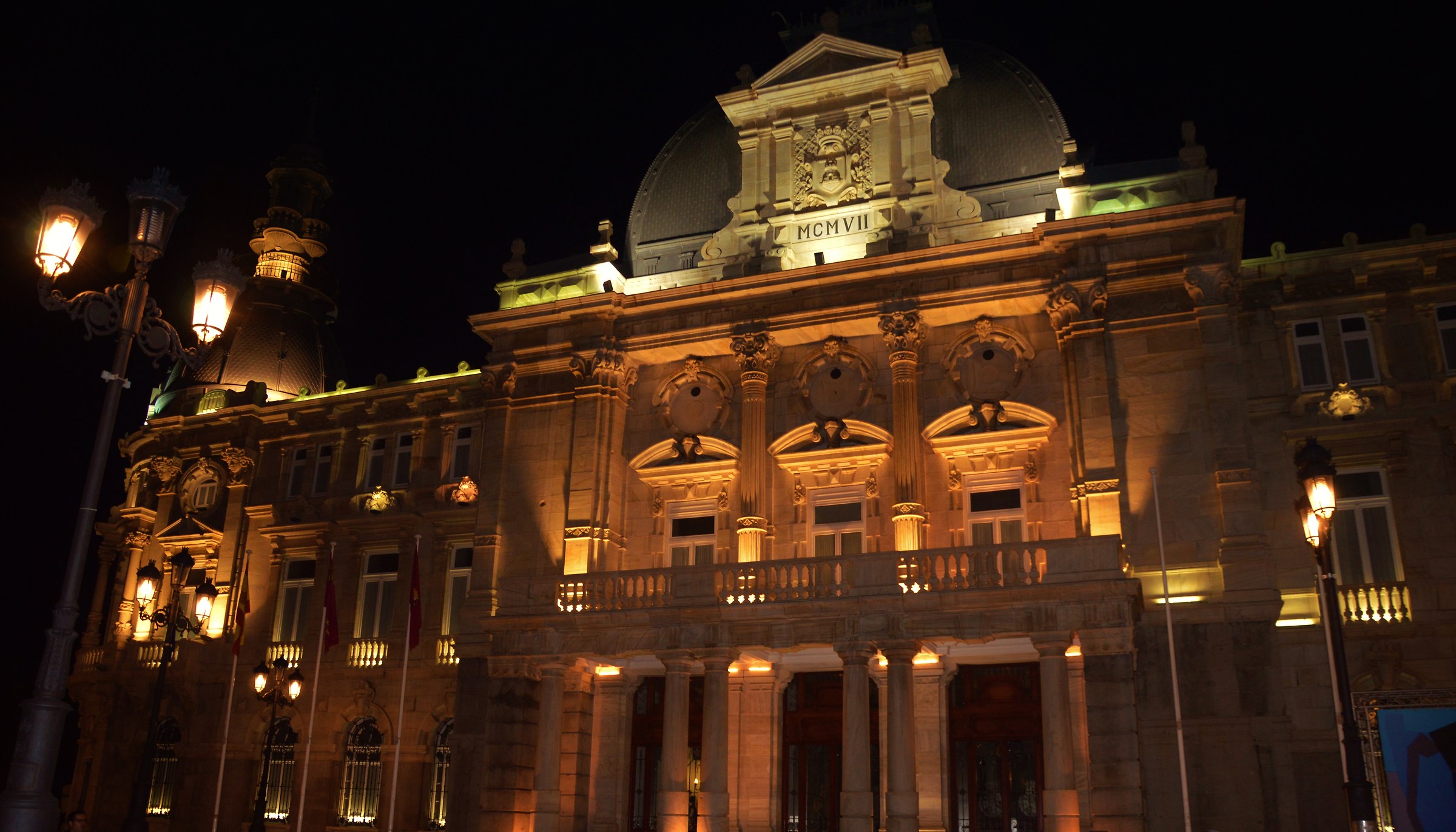 The magnificent Town Hall Cartagena Baroque