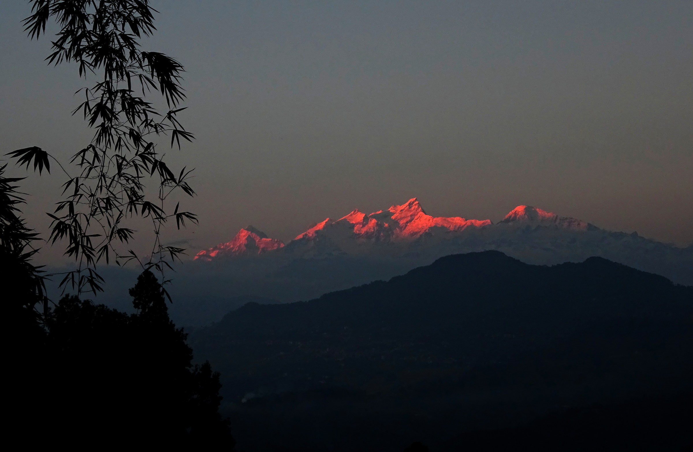 Sunset on Himalchuli mt.7893