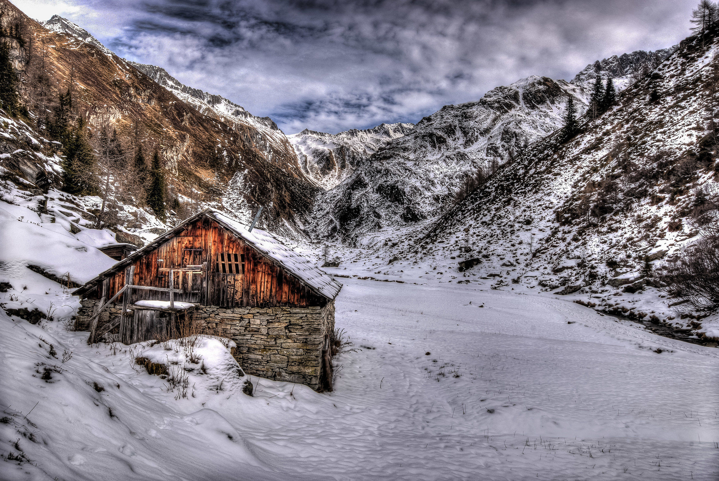 Malga Ahrntal, under the Summit of Italy (Bz)