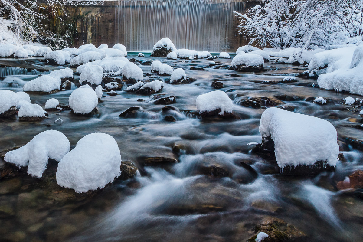Nevicata al torrente