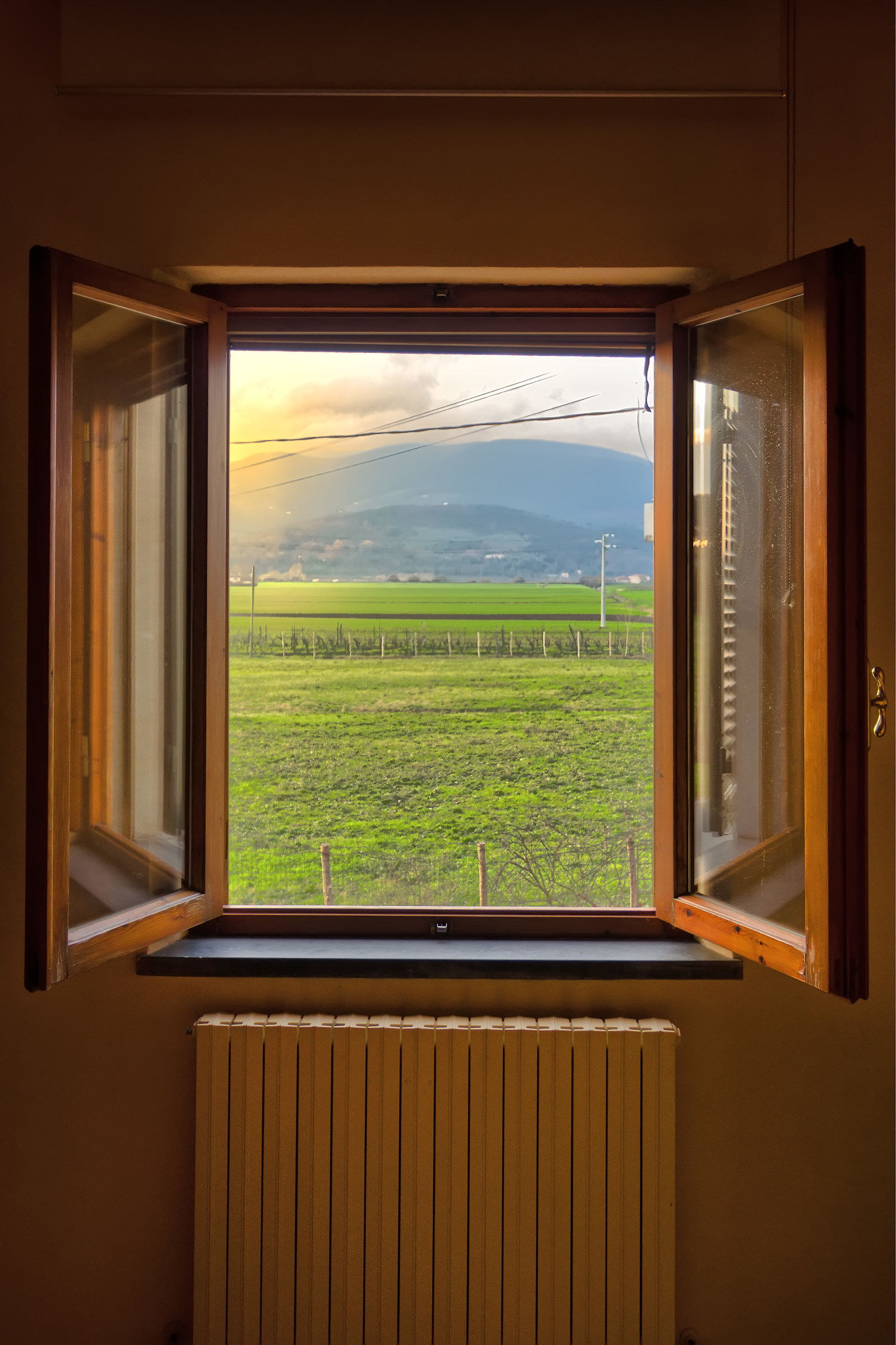 A window on the sunset ...