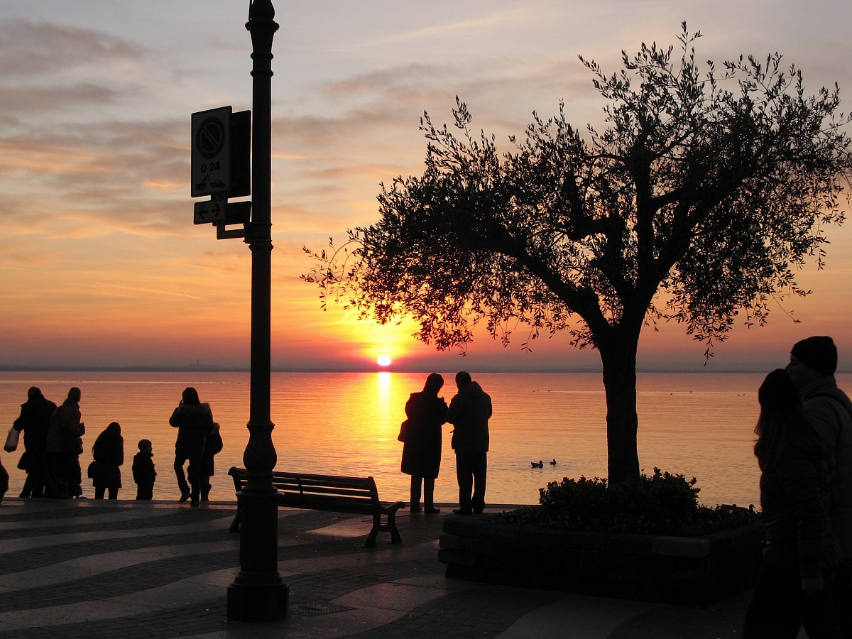 Tramonto a Lazise, Lago di Garda