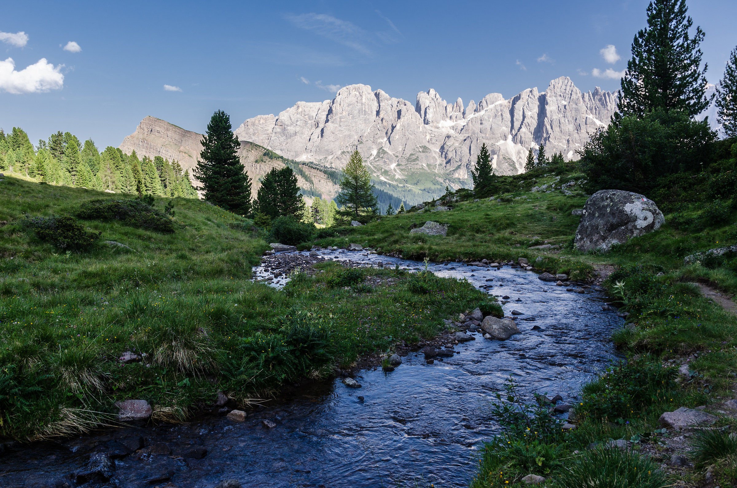 Pale di San Martino, scendendo dal lago Juribrutto