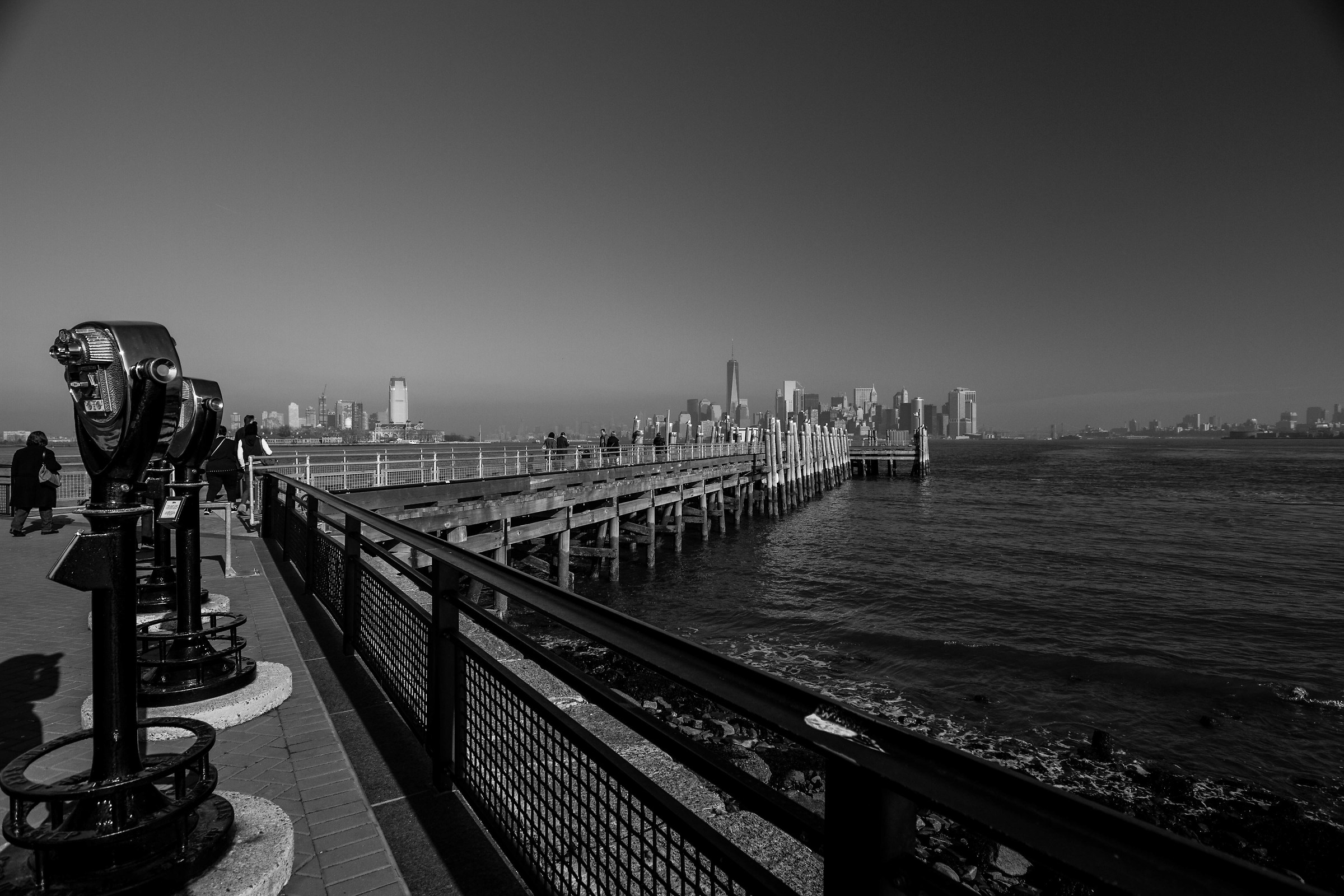 Liberty sland in Manhattan