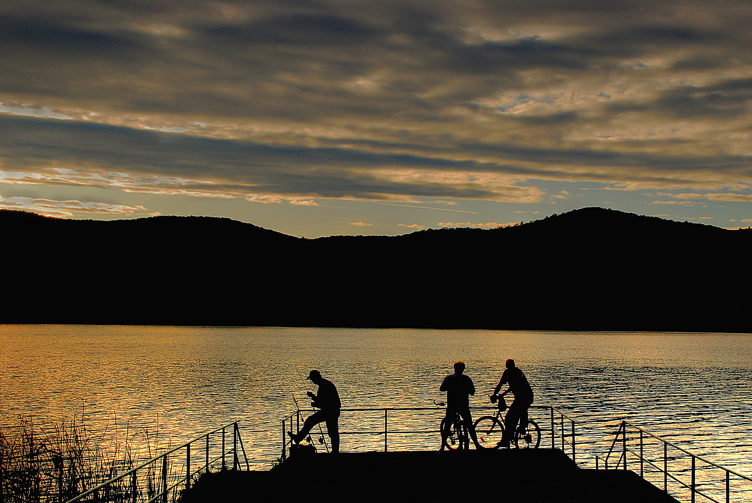 The gold of the evening