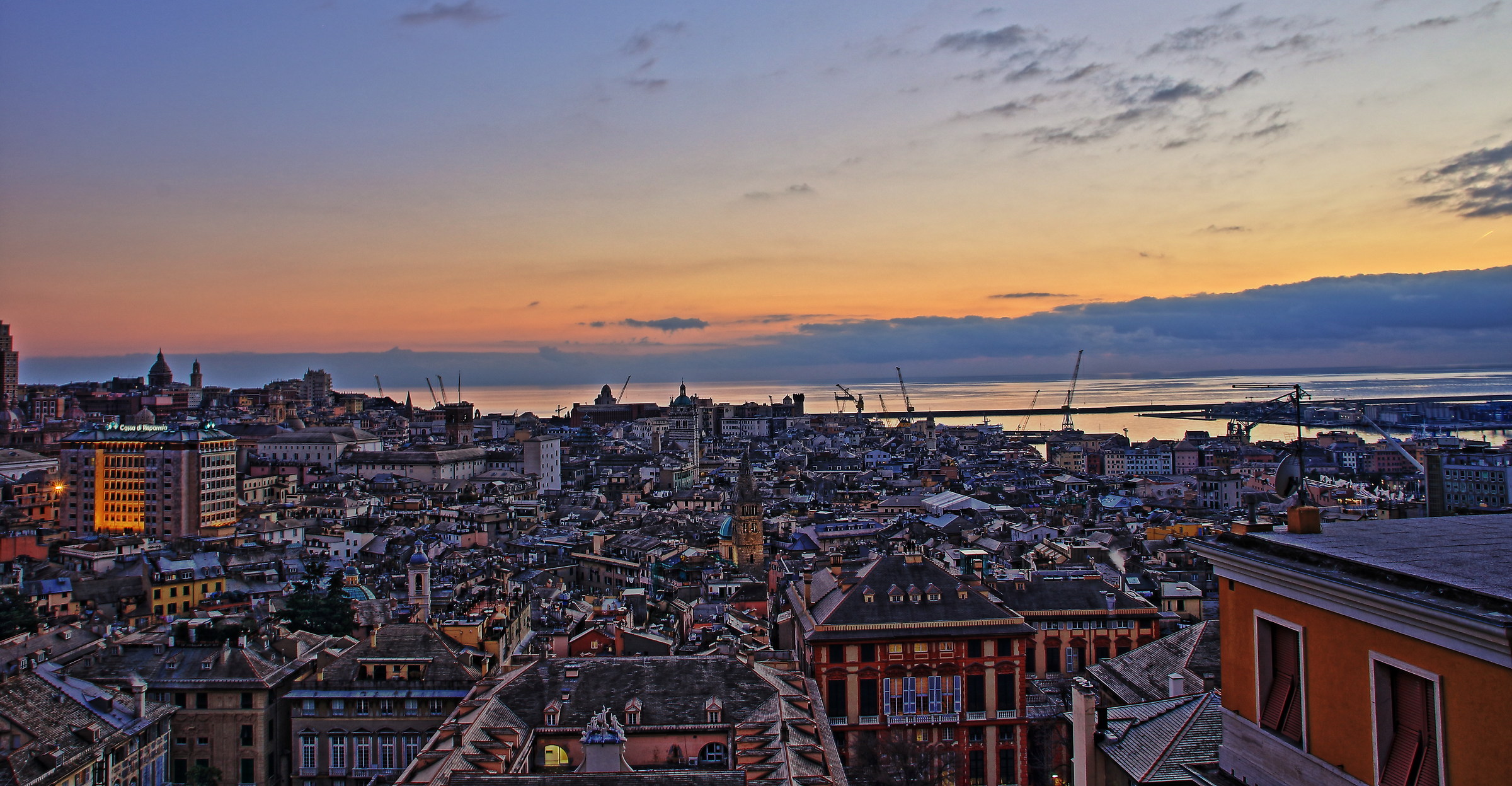 Genoa from Castelletto Esplanade