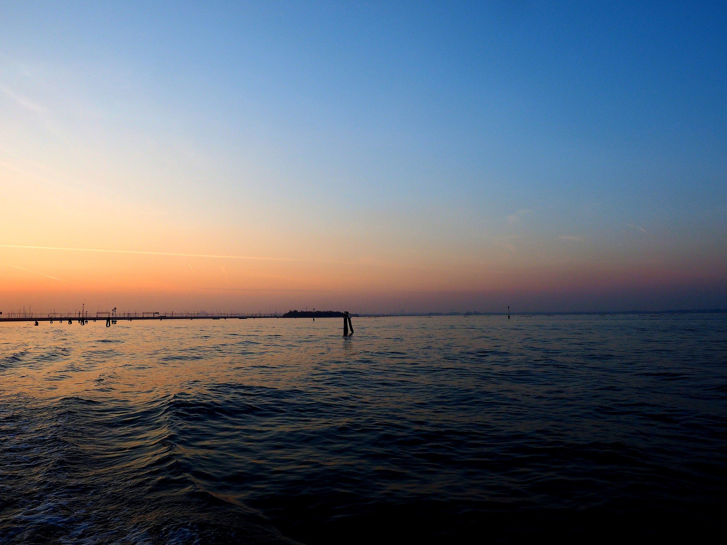 North lagoon at sunset