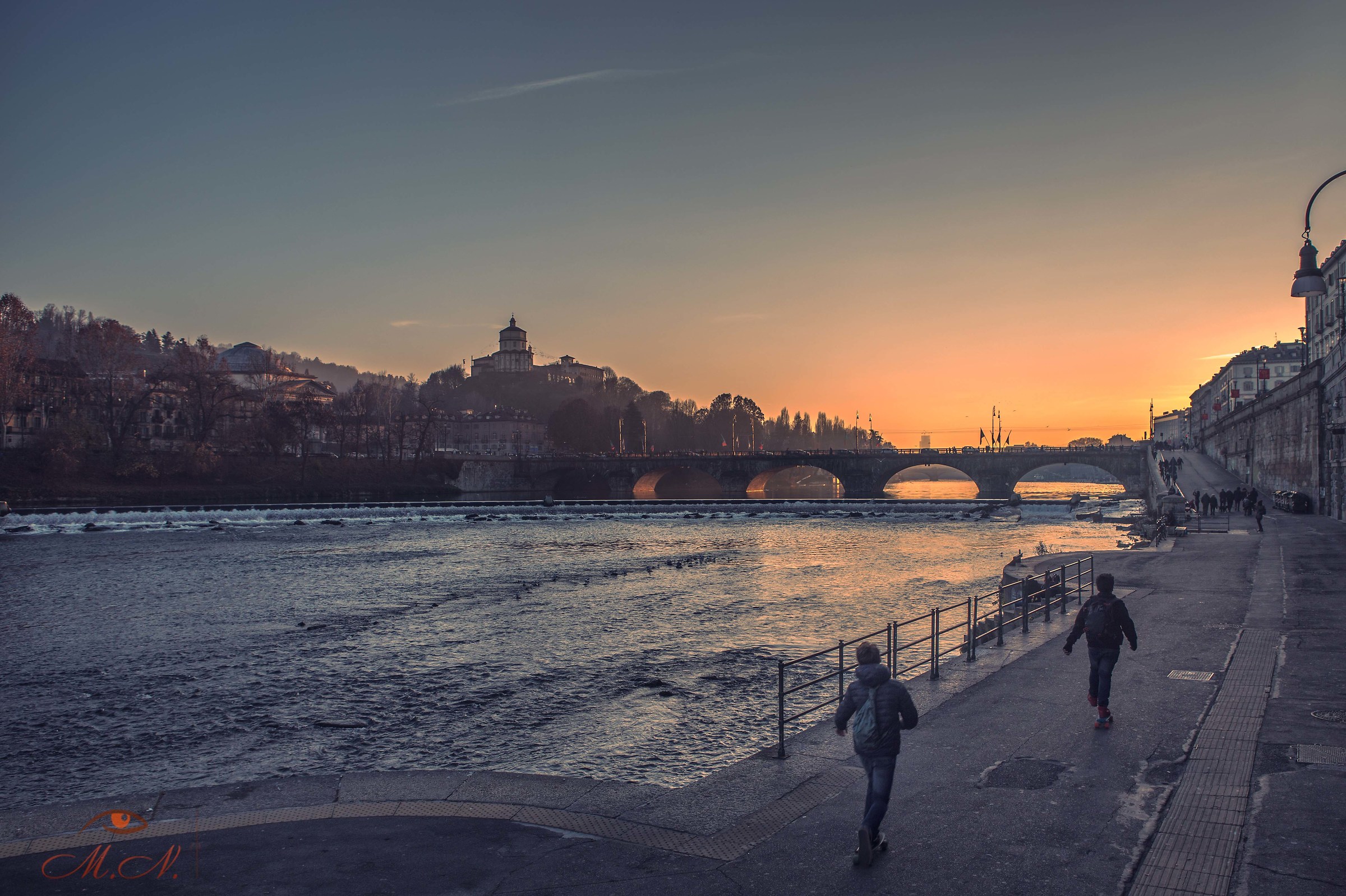 Sunset on Turin