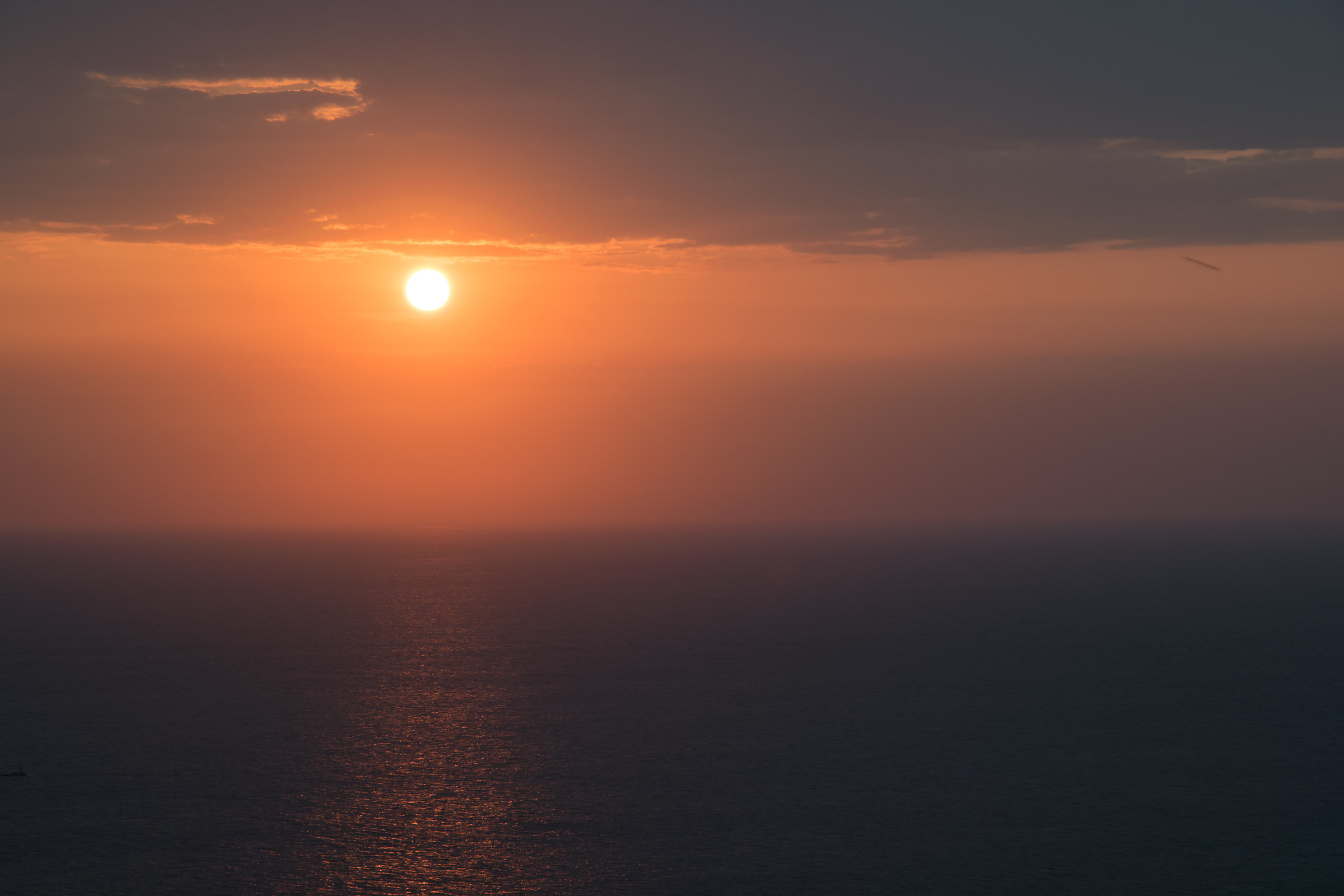 Tramonto dal templio Bali, Indonesia