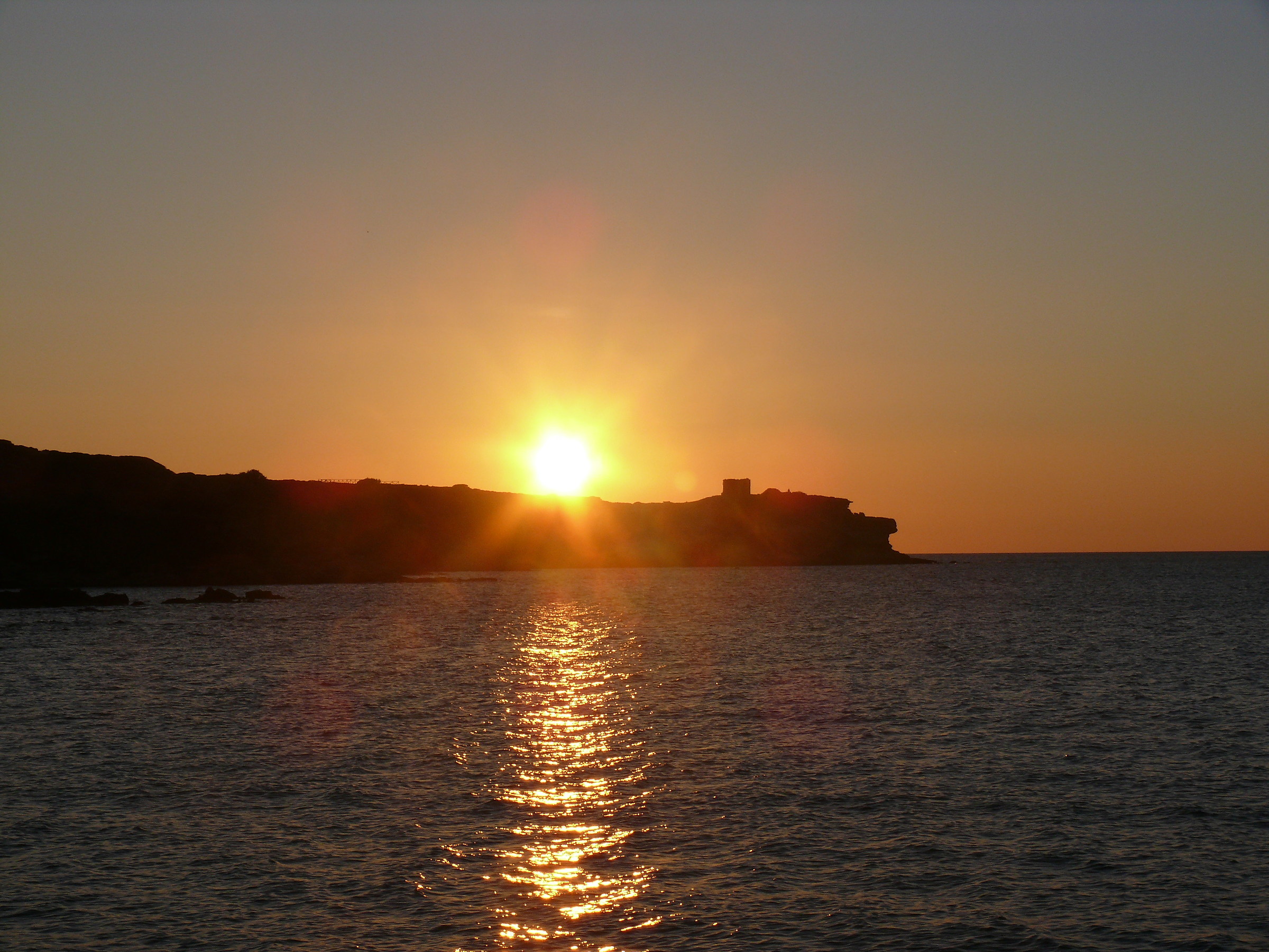 tramonto in felicità