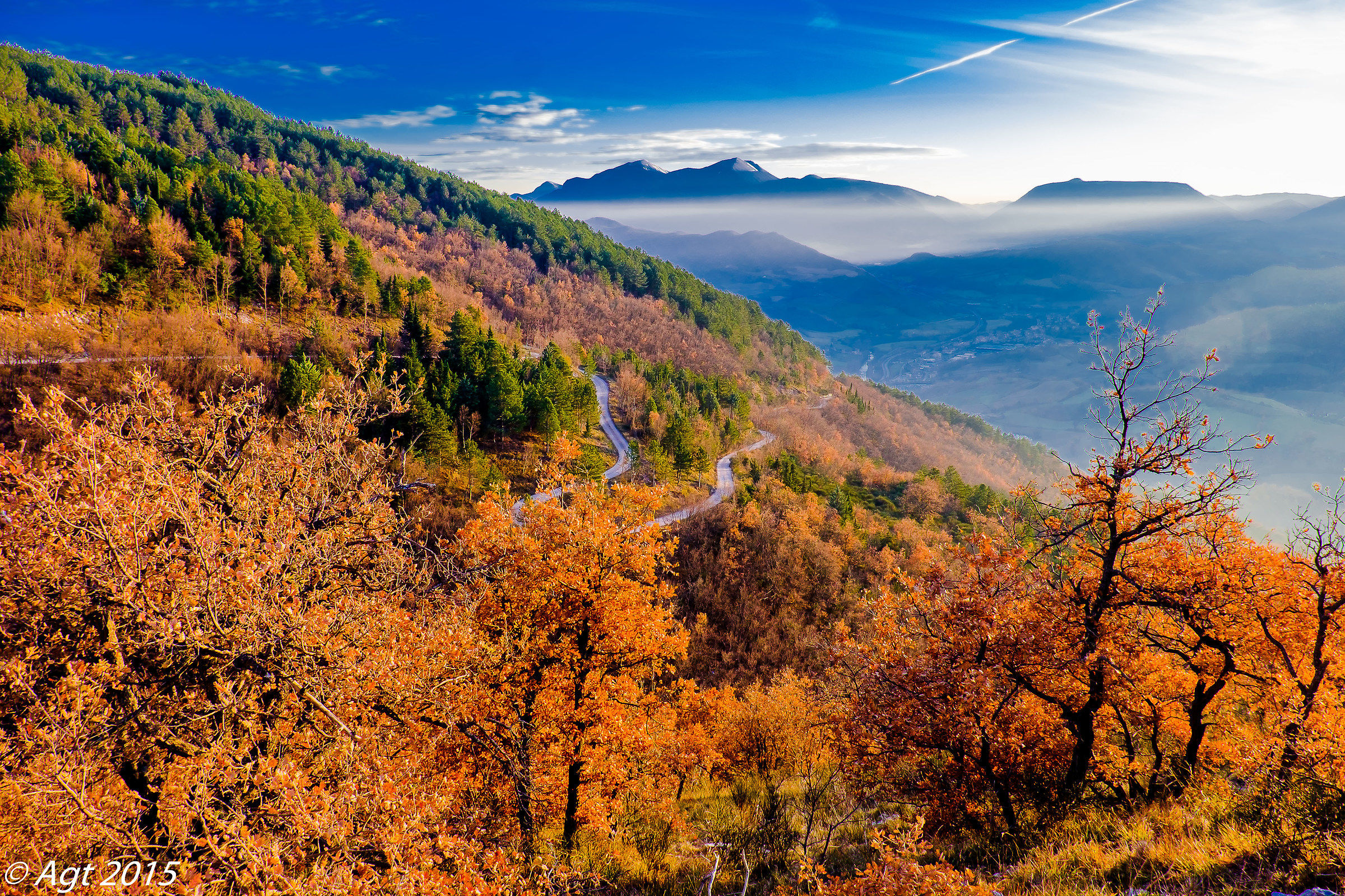 Sunset on Mount Pietralata
