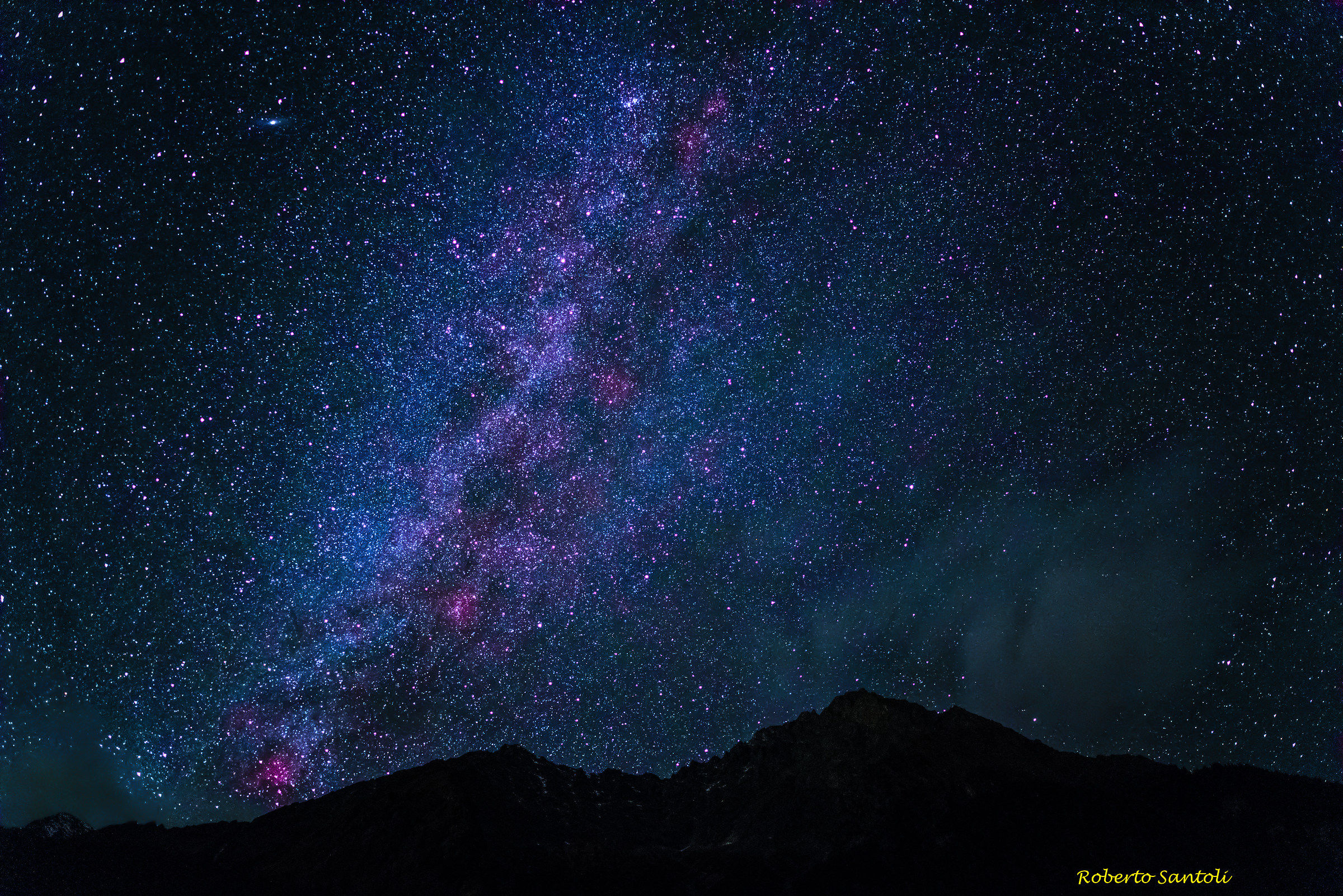 Milky Way in the sky magic of the Dolomites