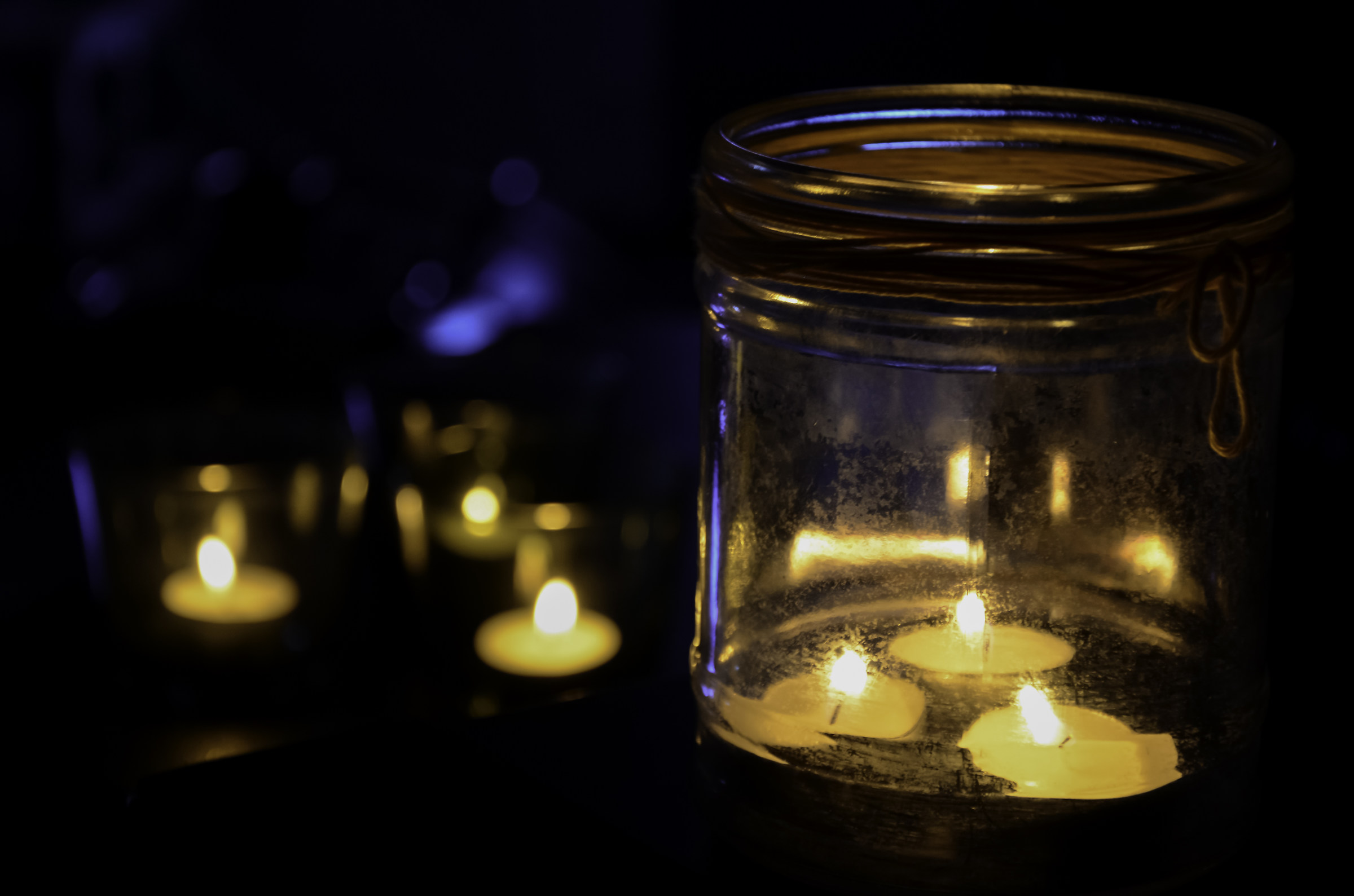 candles in the dark