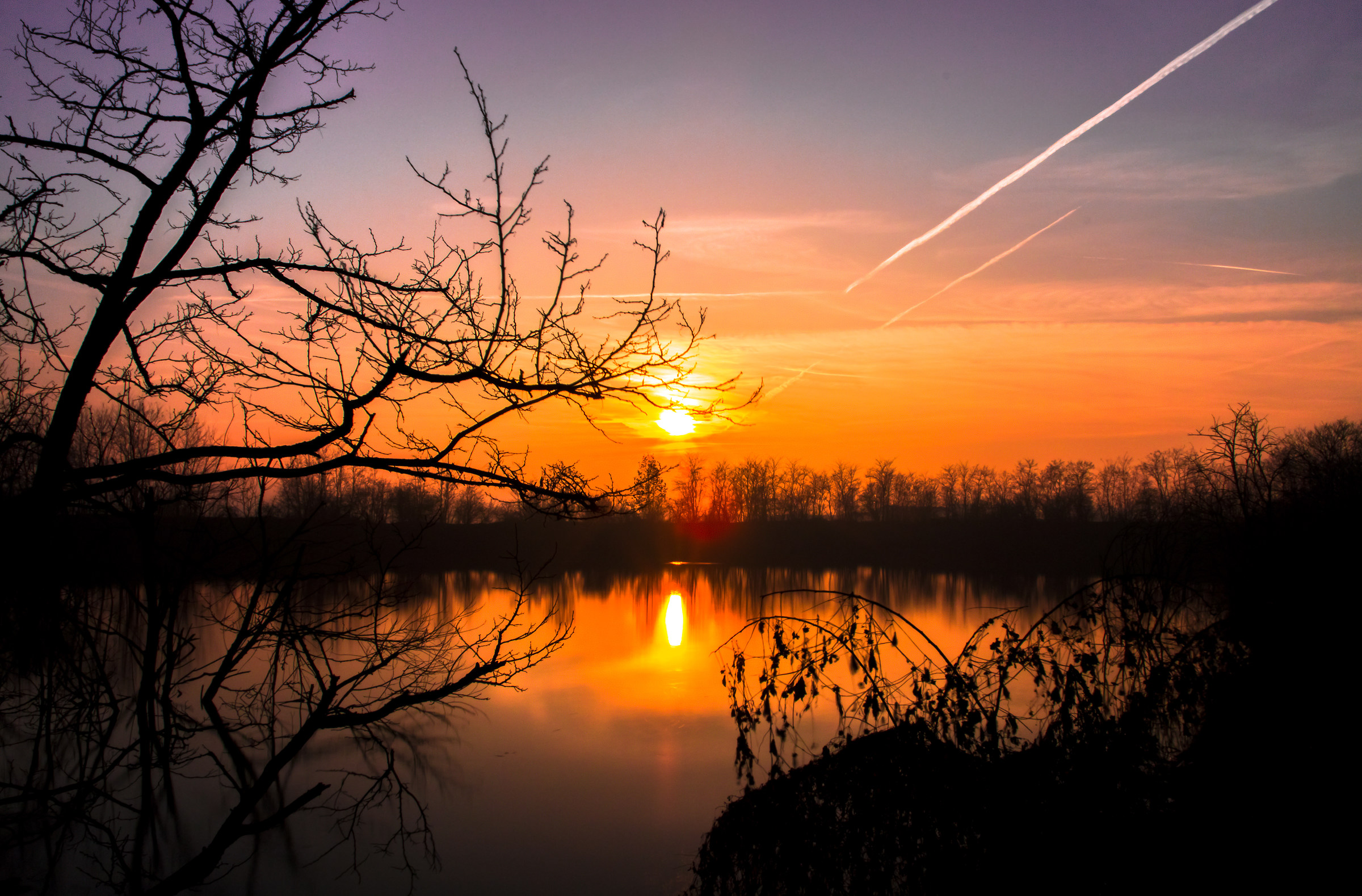 Tramonto fuori Brescia