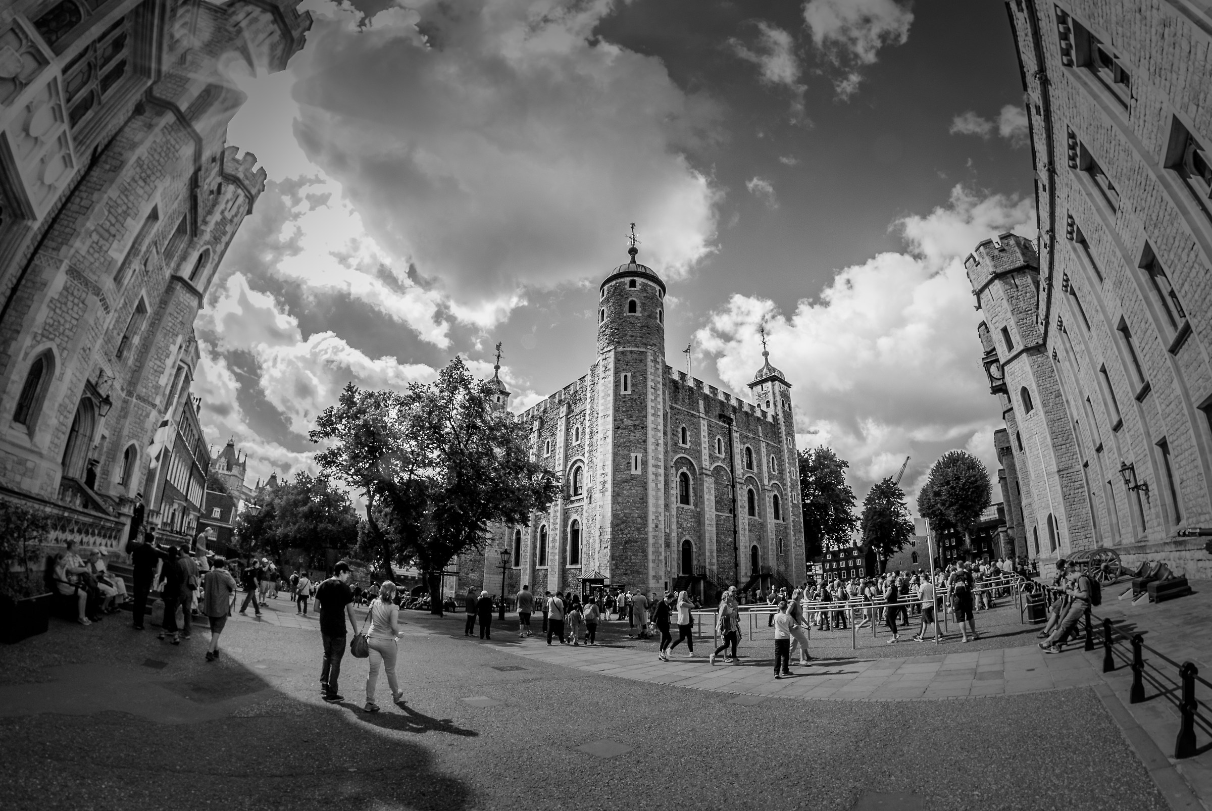 Tower of London in fisheye