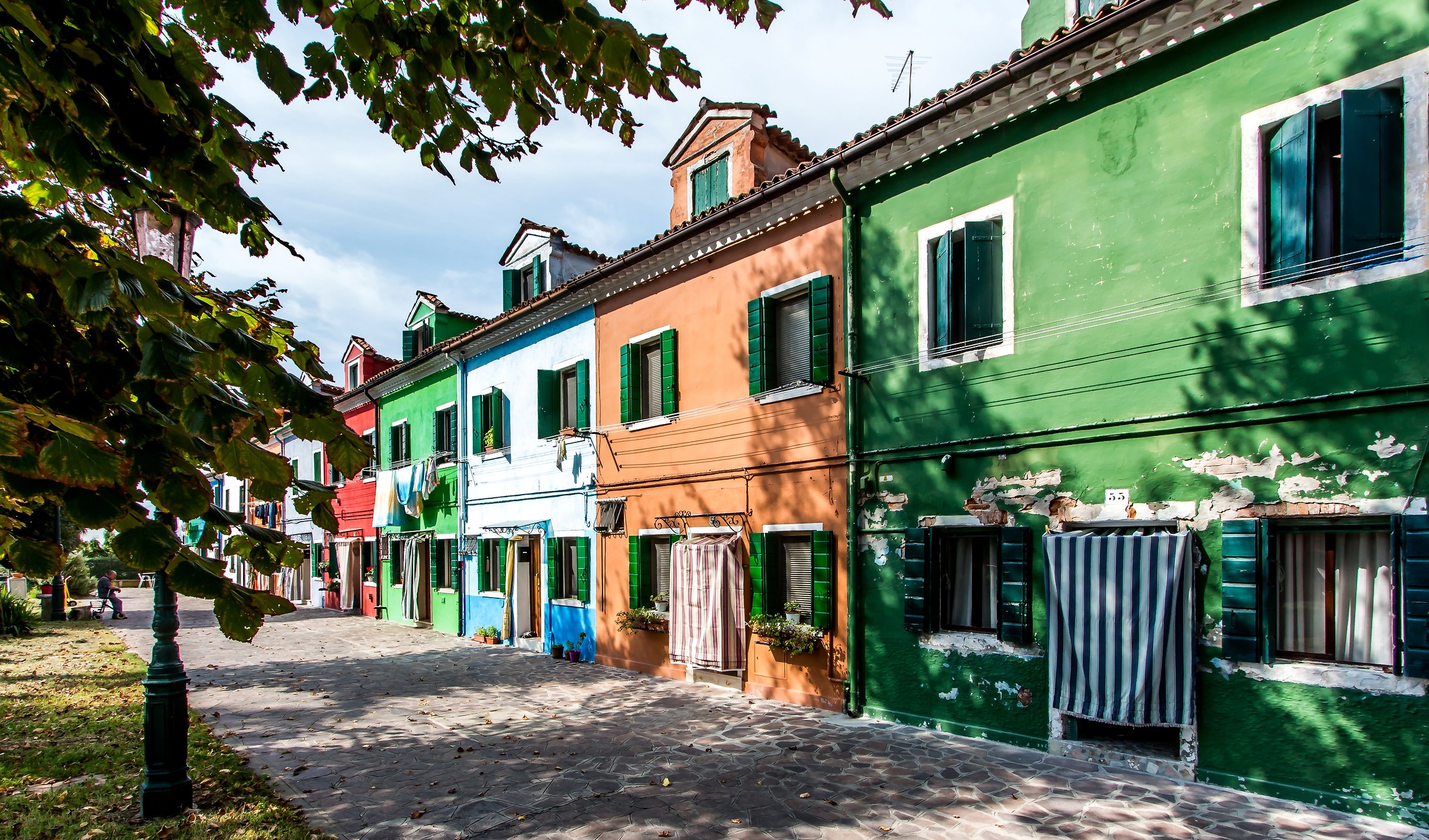 Burano, case a schiera
