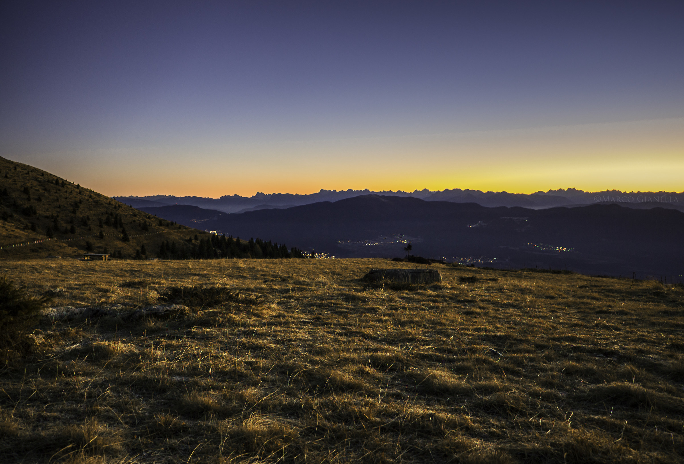 Alba al Pian della Nana, in Val di Non, Trentino