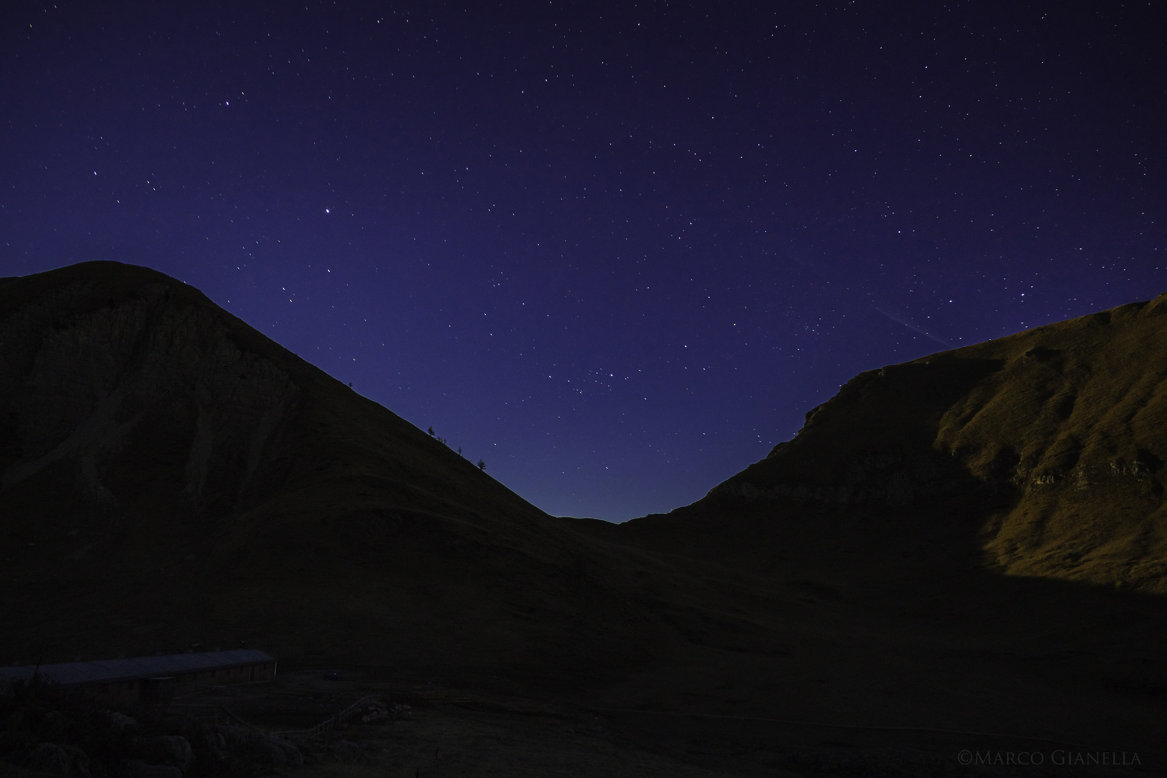 Cielo notturno, Pian della Nana, Val di Non, Trentino