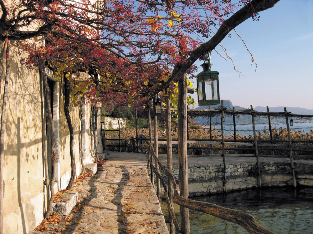 Romantic autumn on Lake Garda