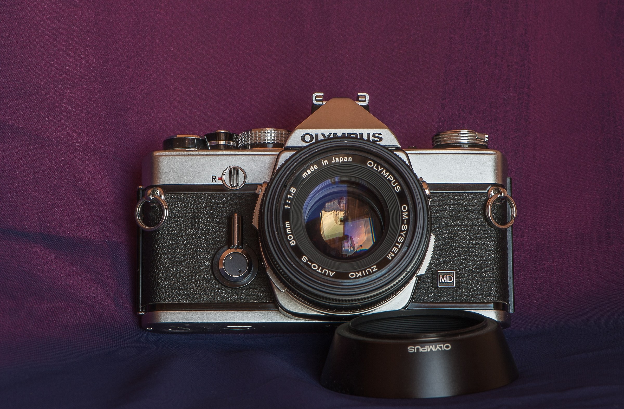 La Olympus "OM1" con Zuiko 50mm/1.8