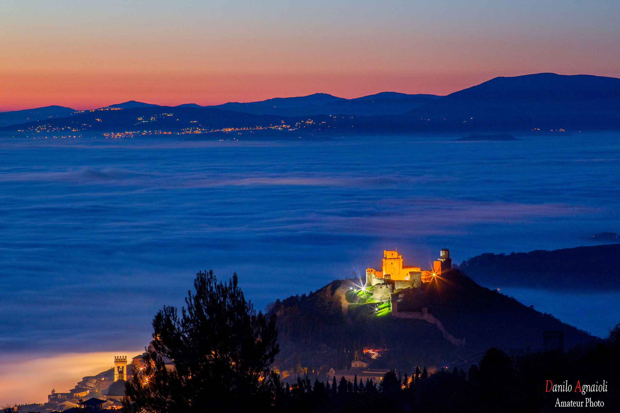 The Rock of Assisi, and everything else in the fog