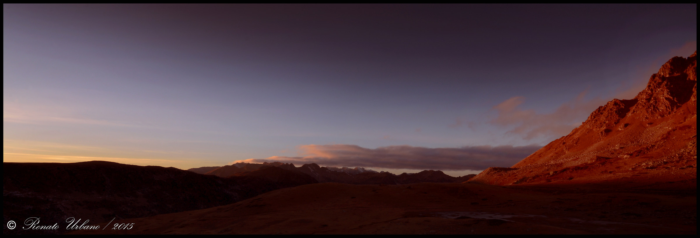 Sunset at the Col de la Lombarde