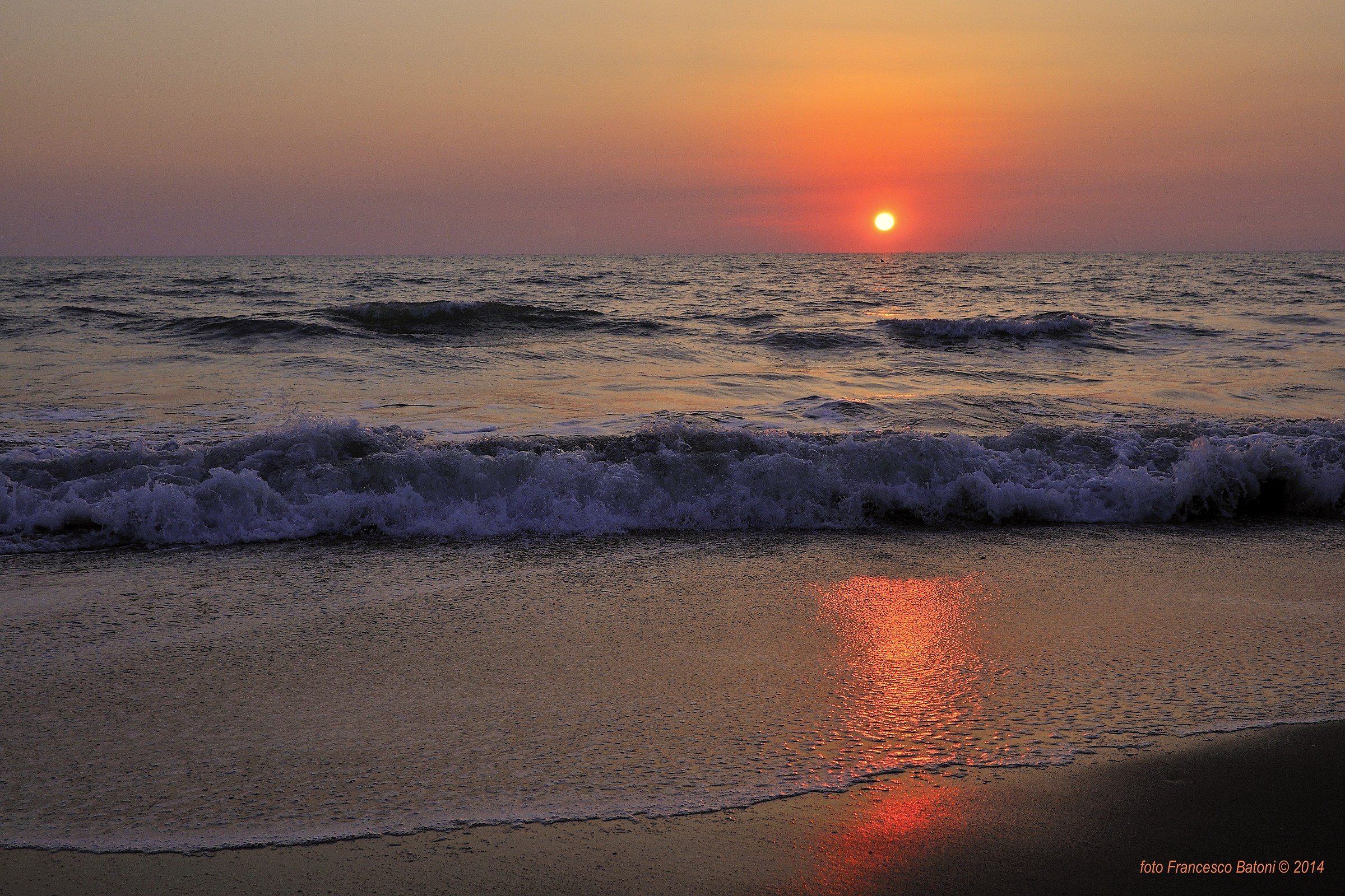 Tramonto a Tirrenia (Pisa)...