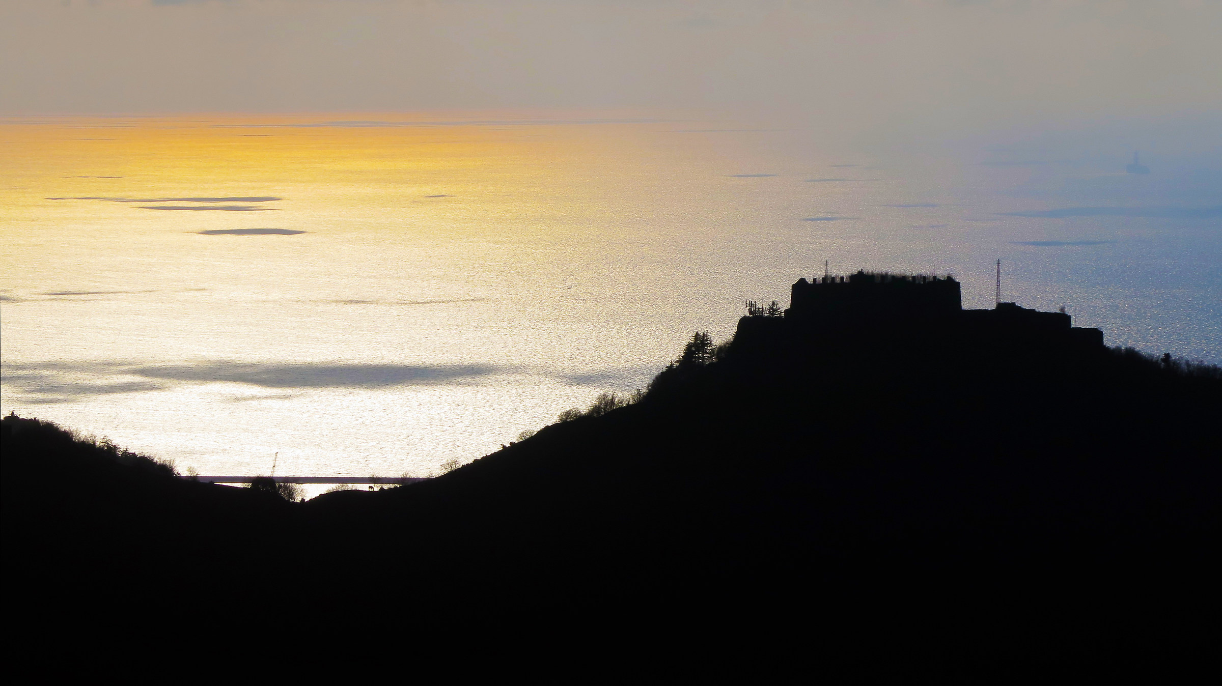 Panorama from the forts of Genoa