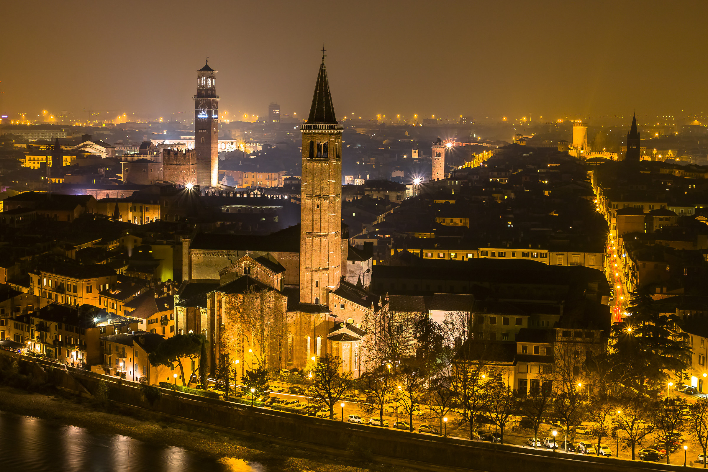 Verona by night