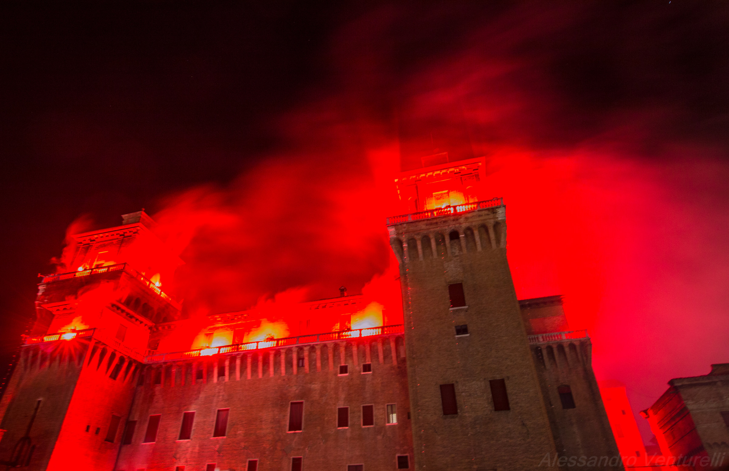 Este castle fire